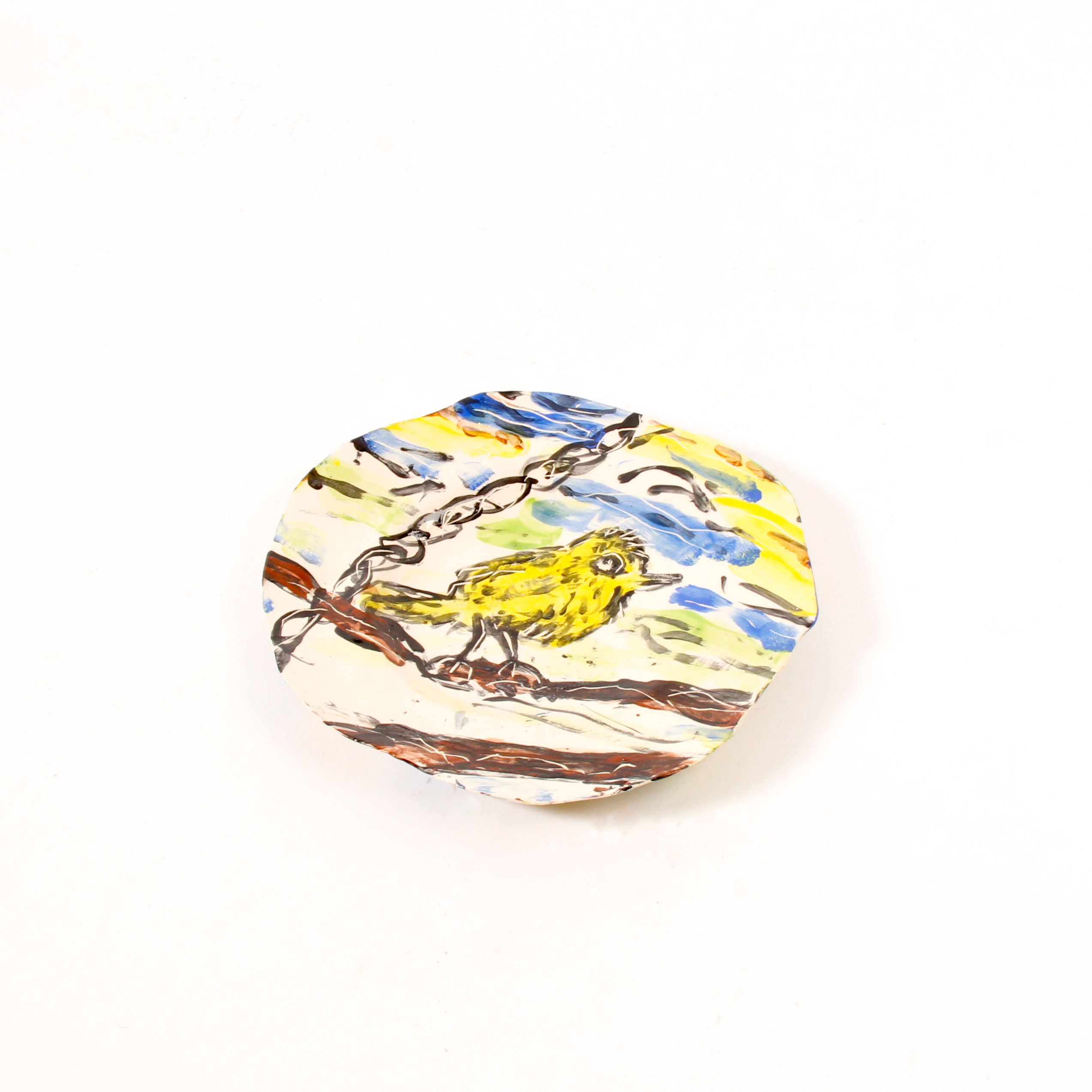 Patricia Lazar: Yellow Bird Plate Product Image 2 of 3