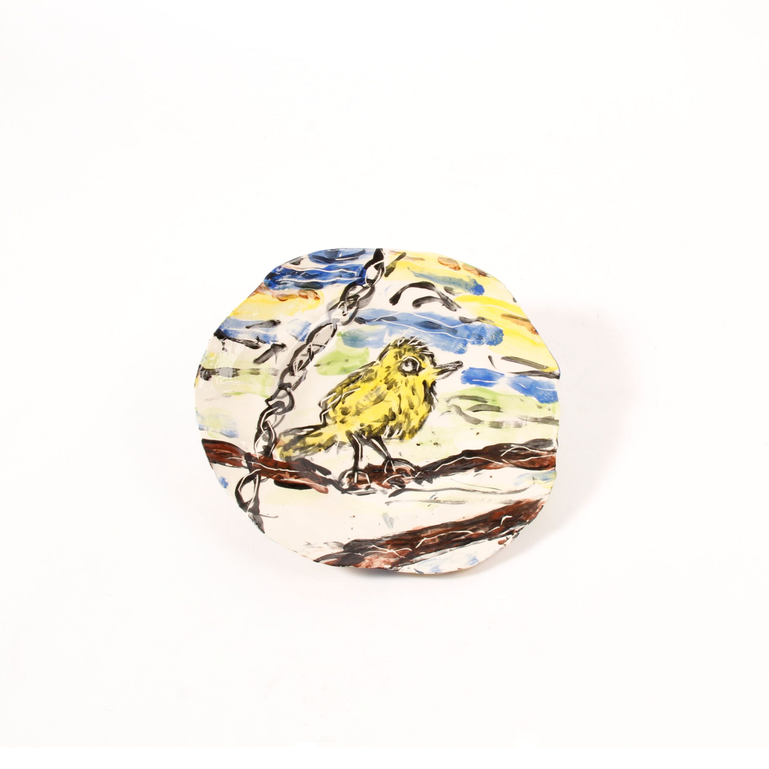 Patricia Lazar: Yellow Bird Plate Product Image 3 of 3