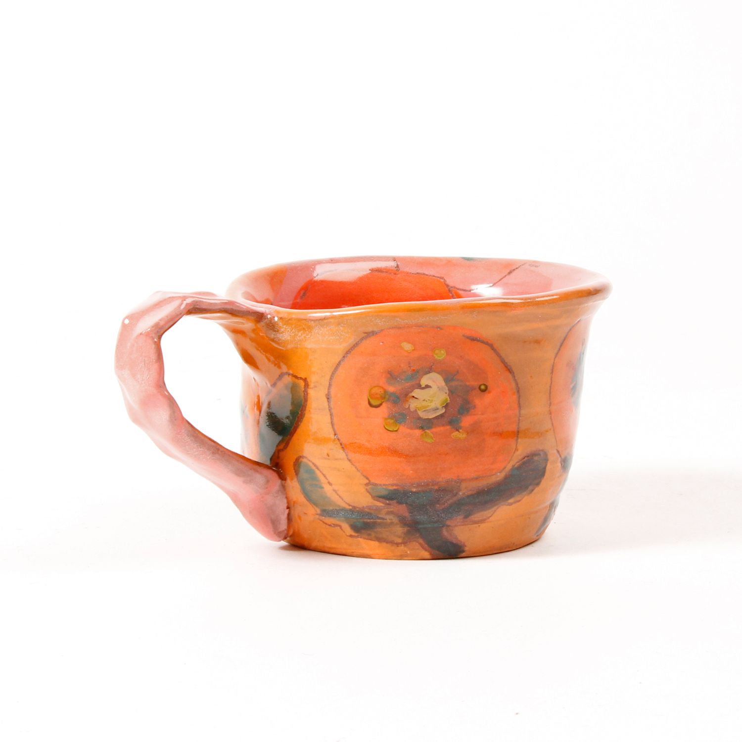 Annie McDonald: Short Mug in Peach Popy Product Image 3 of 5