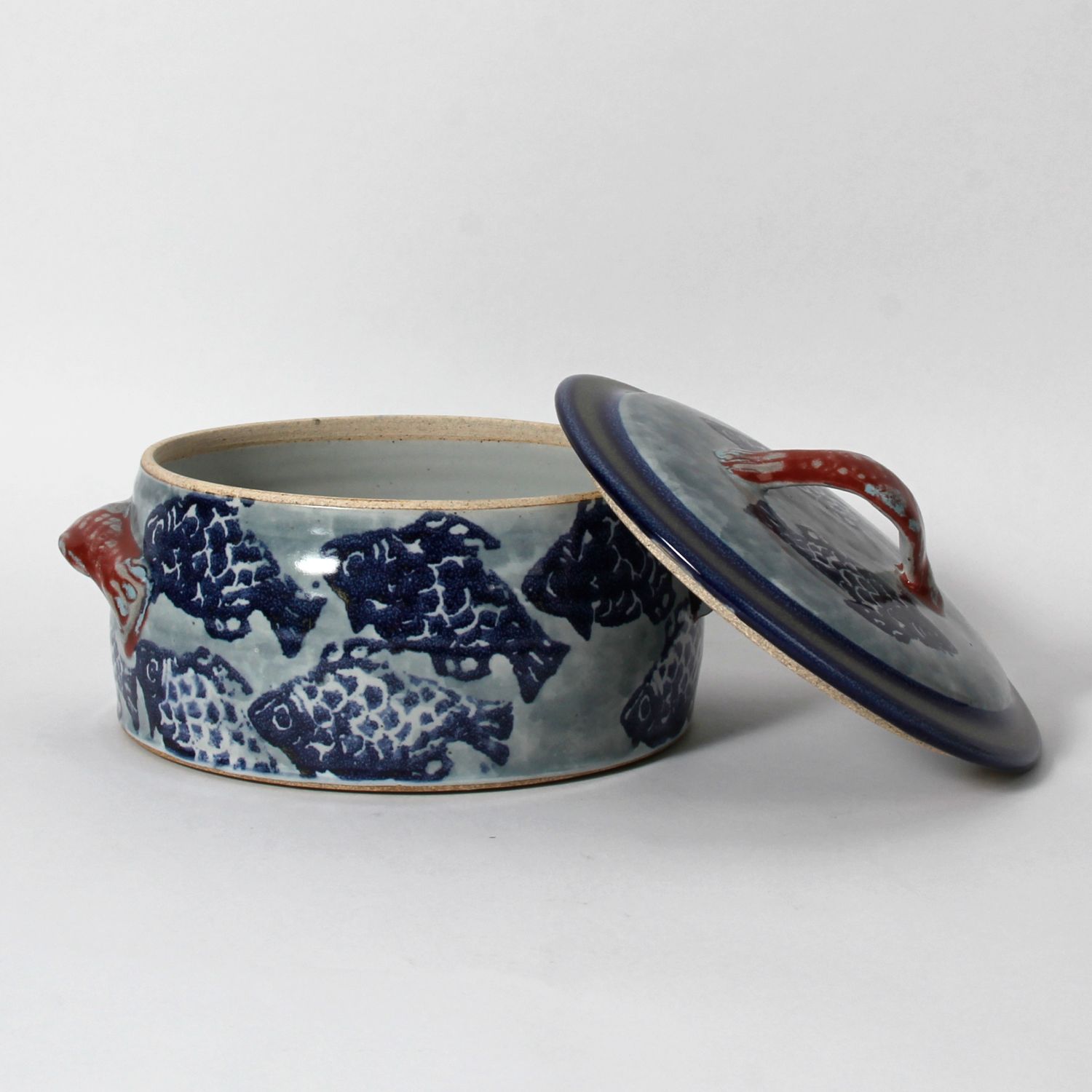 Scott Barnim: Blue Fish Casserole Dish Product Image 2 of 3