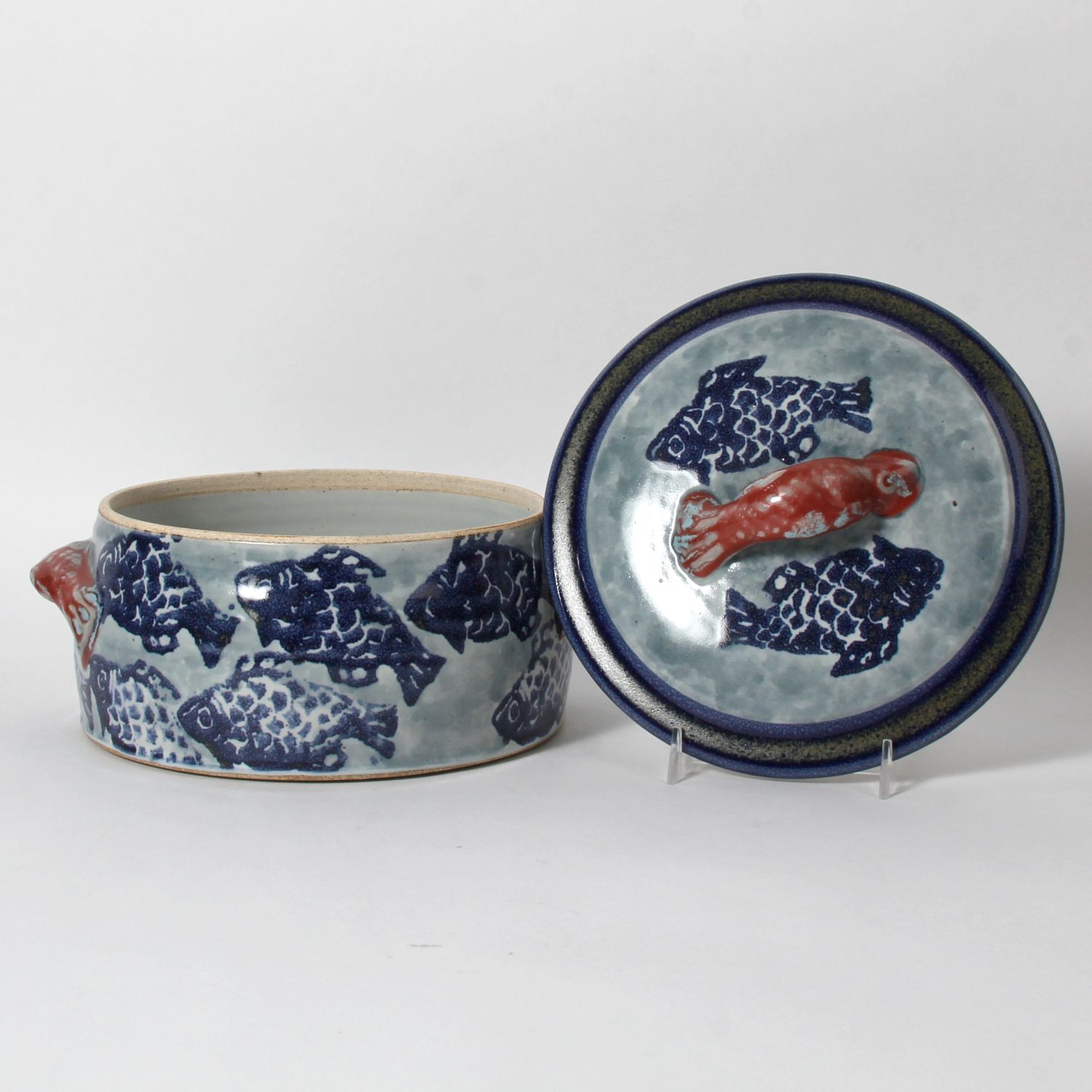Scott Barnim: Blue Fish Casserole Dish Product Image 3 of 3