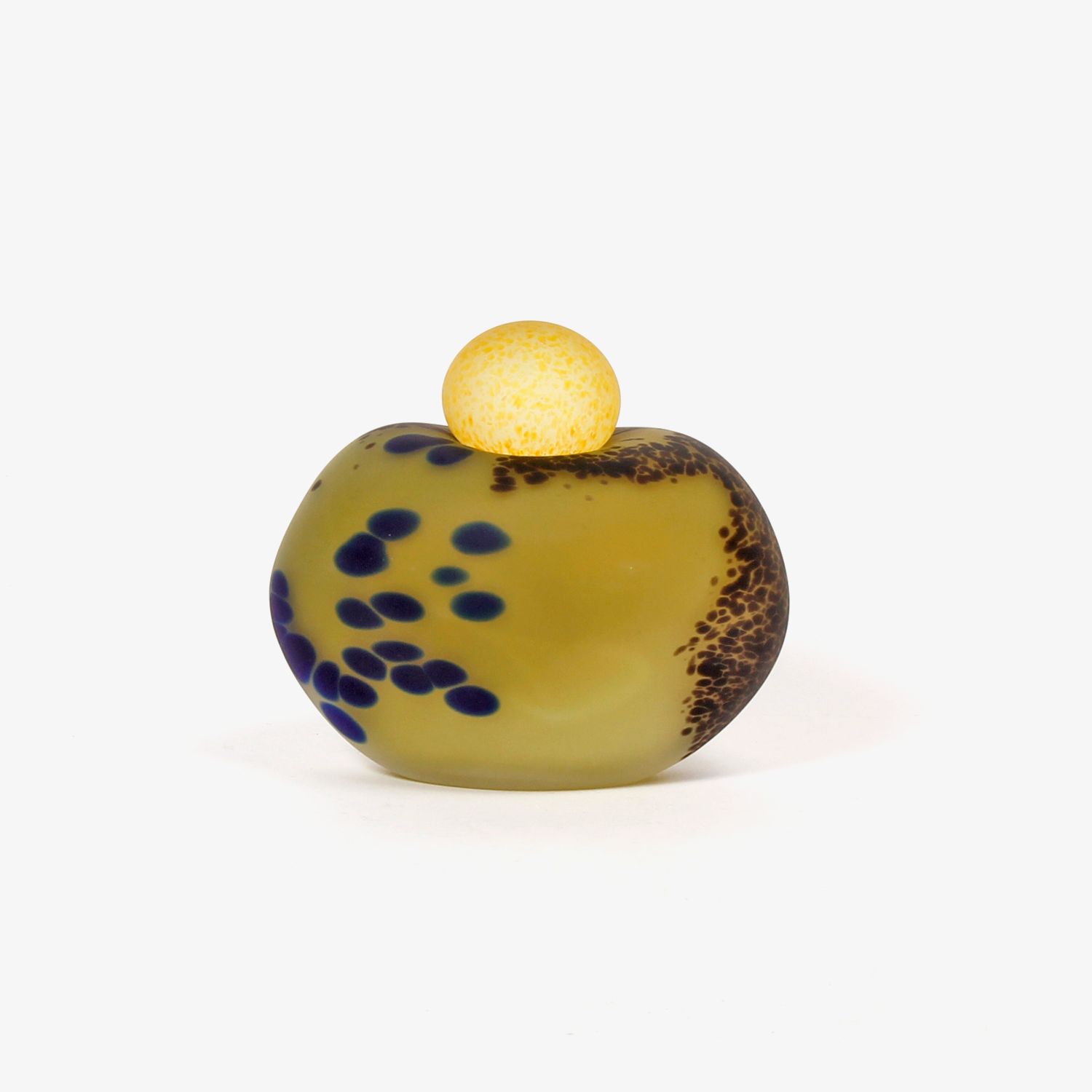 Minna Koistinen: Lidded Vessel in Green and Yellow Product Image 2 of 3