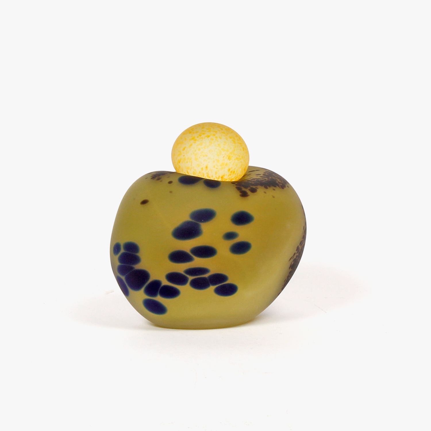 Minna Koistinen: Lidded Vessel in Green and Yellow Product Image 3 of 3