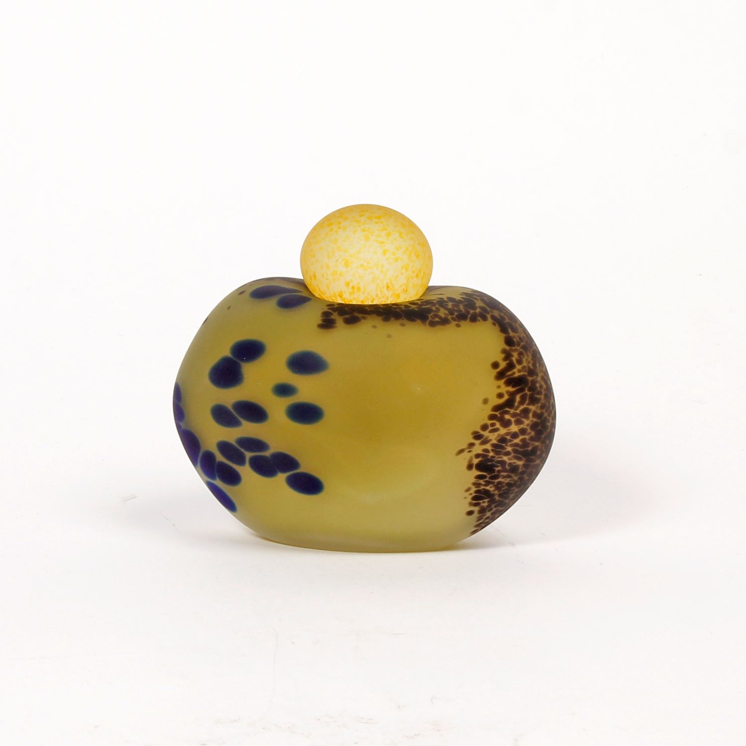 Minna Koistinen: Lidded Vessel in Green and Yellow Product Image 1 of 3