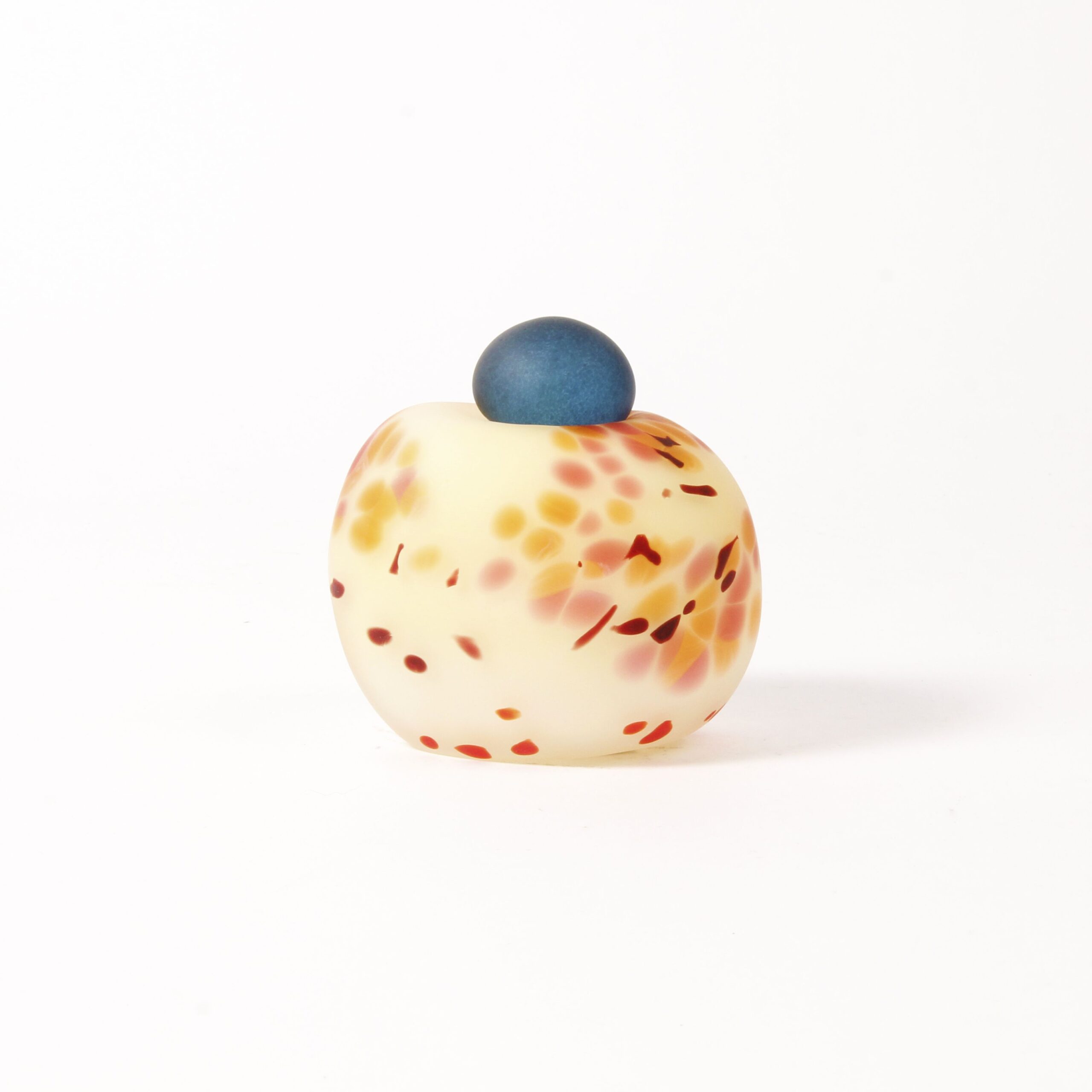 Minna Koistinen: Yellow, Orange, and Blue Lidded Vessel Product Image 6 of 7