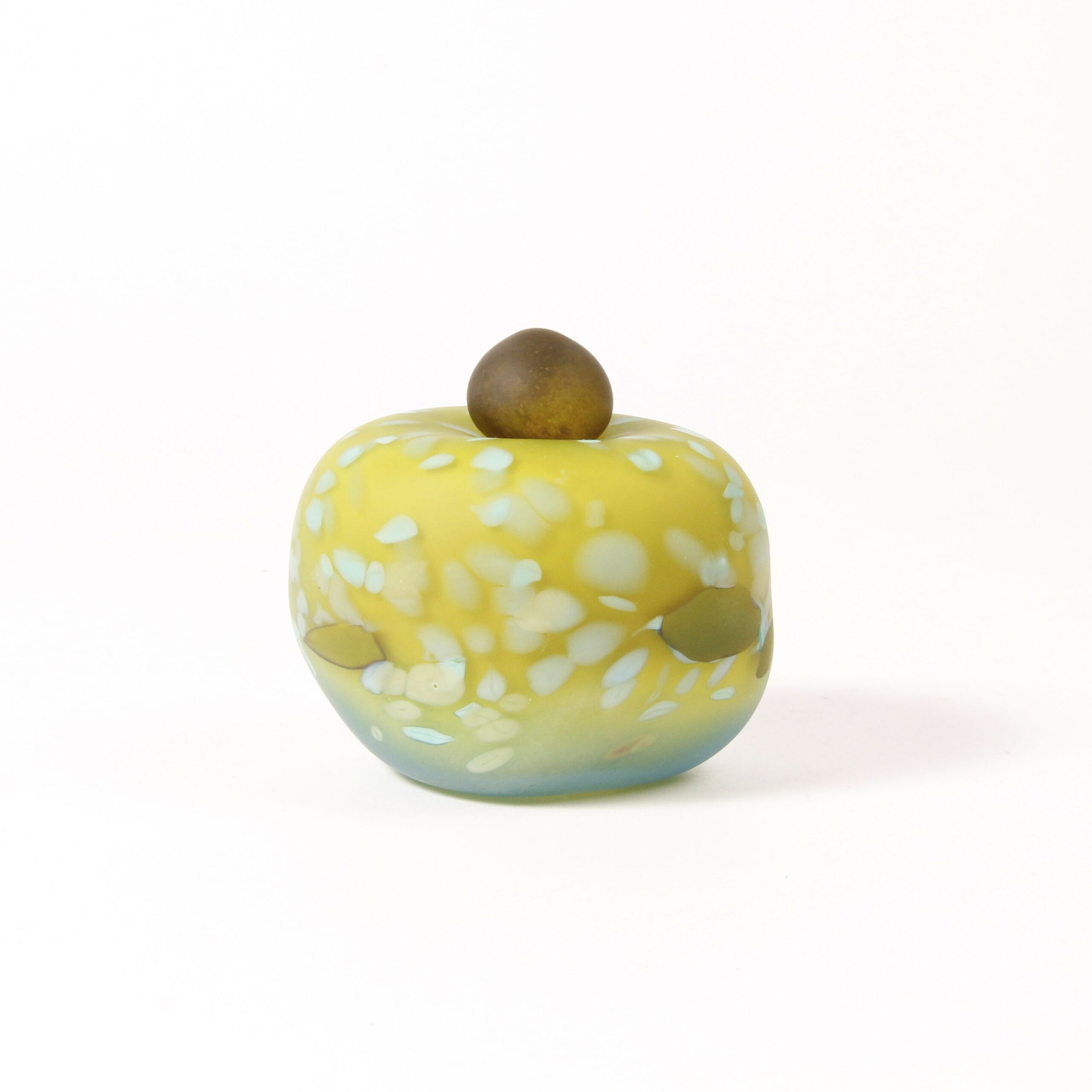 Minna Koistinen: Green and Moss Lidded Vessel Product Image 6 of 7