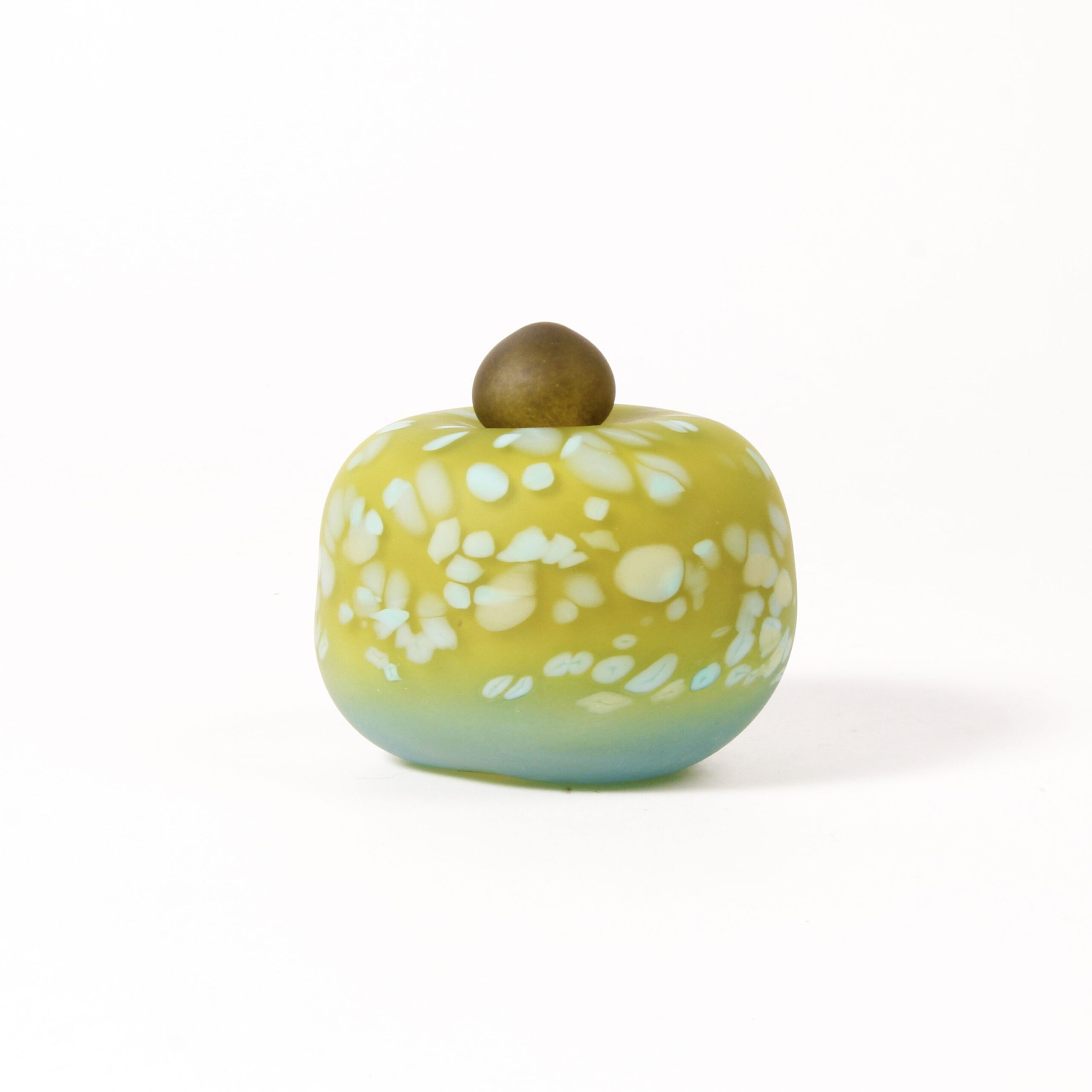 Minna Koistinen: Green and Moss Lidded Vessel Product Image 7 of 7