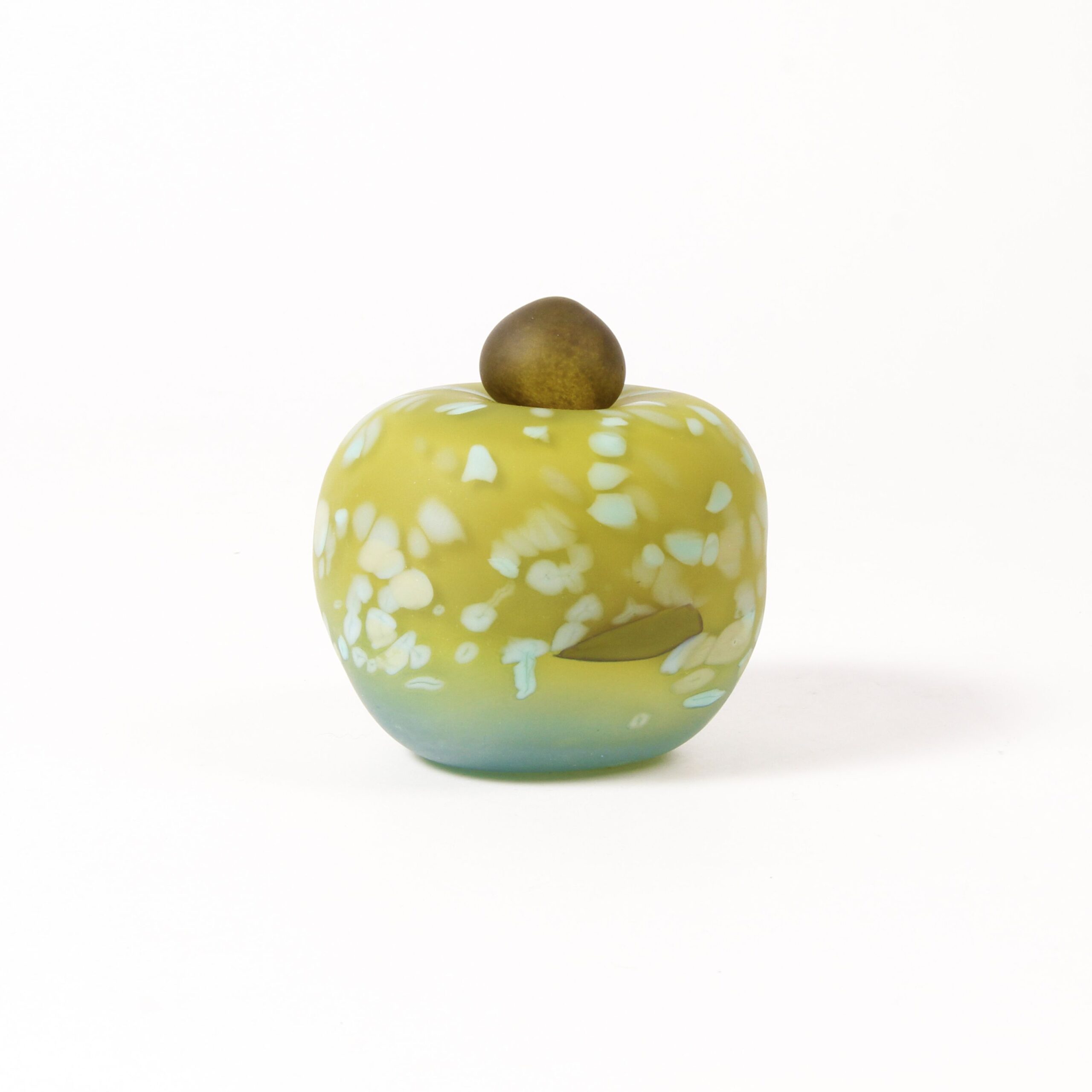 Minna Koistinen: Green and Moss Lidded Vessel Product Image 1 of 7