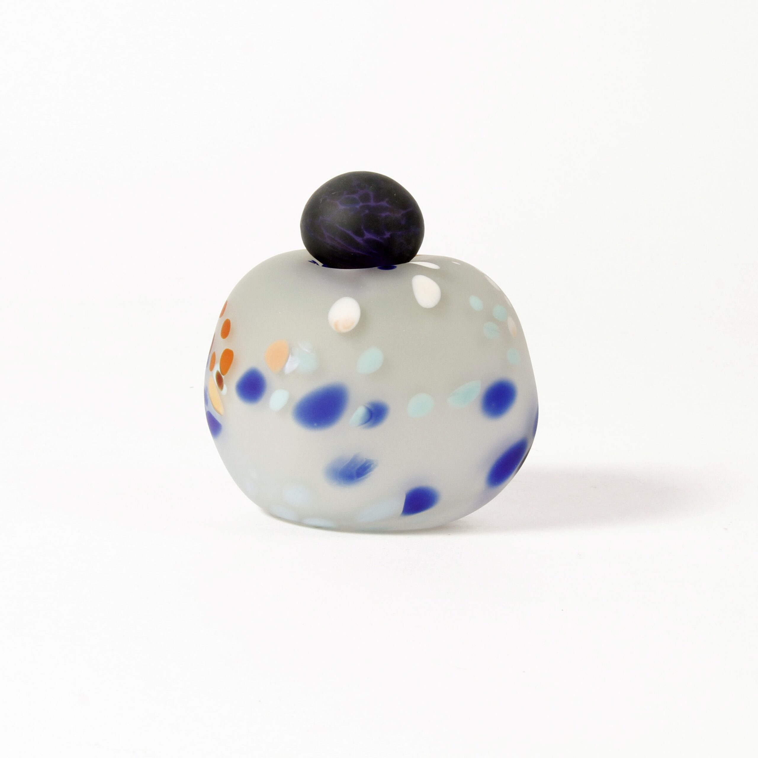 Minna Koistinen: Blue and Grey Lidded Vessel Product Image 4 of 5