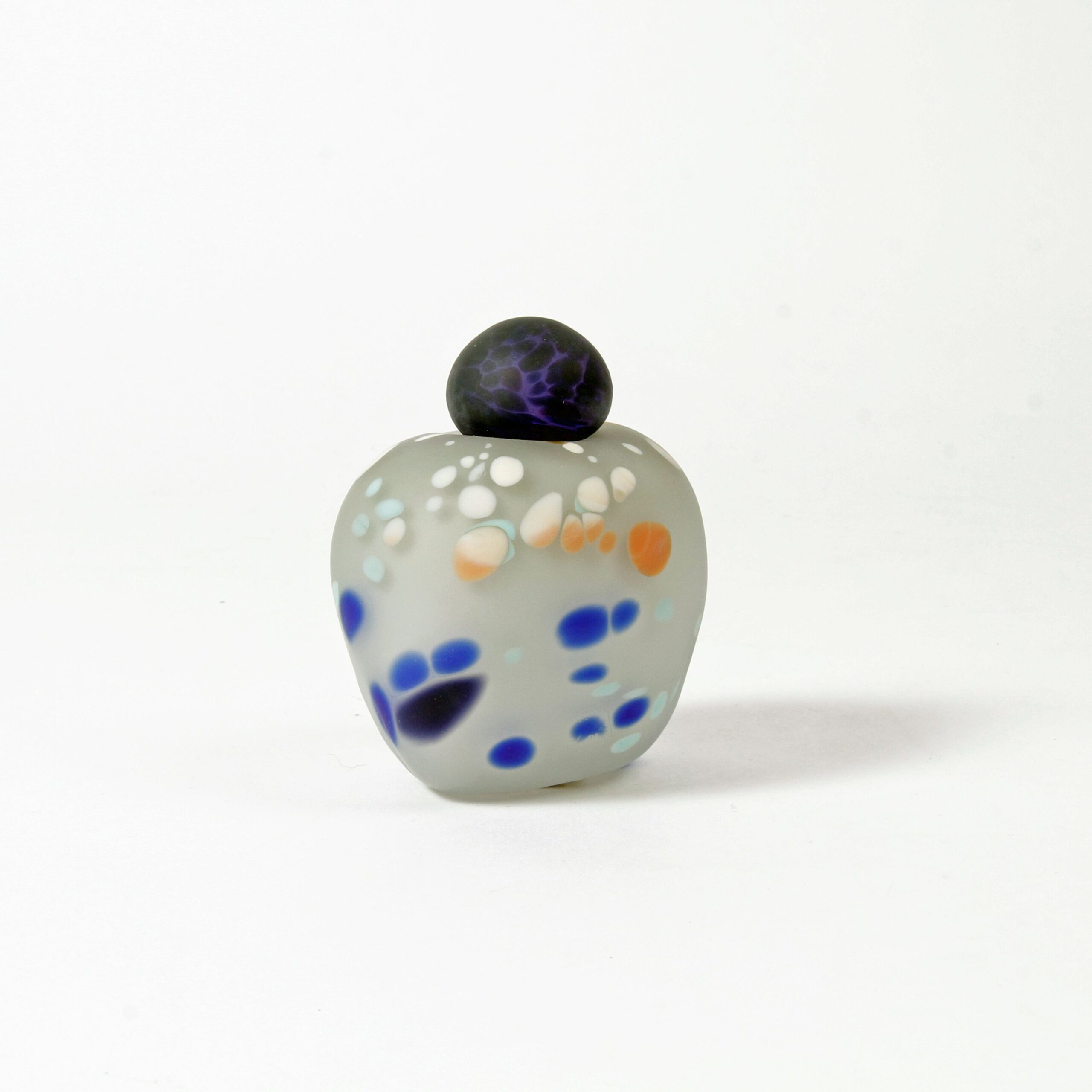 Minna Koistinen: Blue and Grey Lidded Vessel Product Image 5 of 5