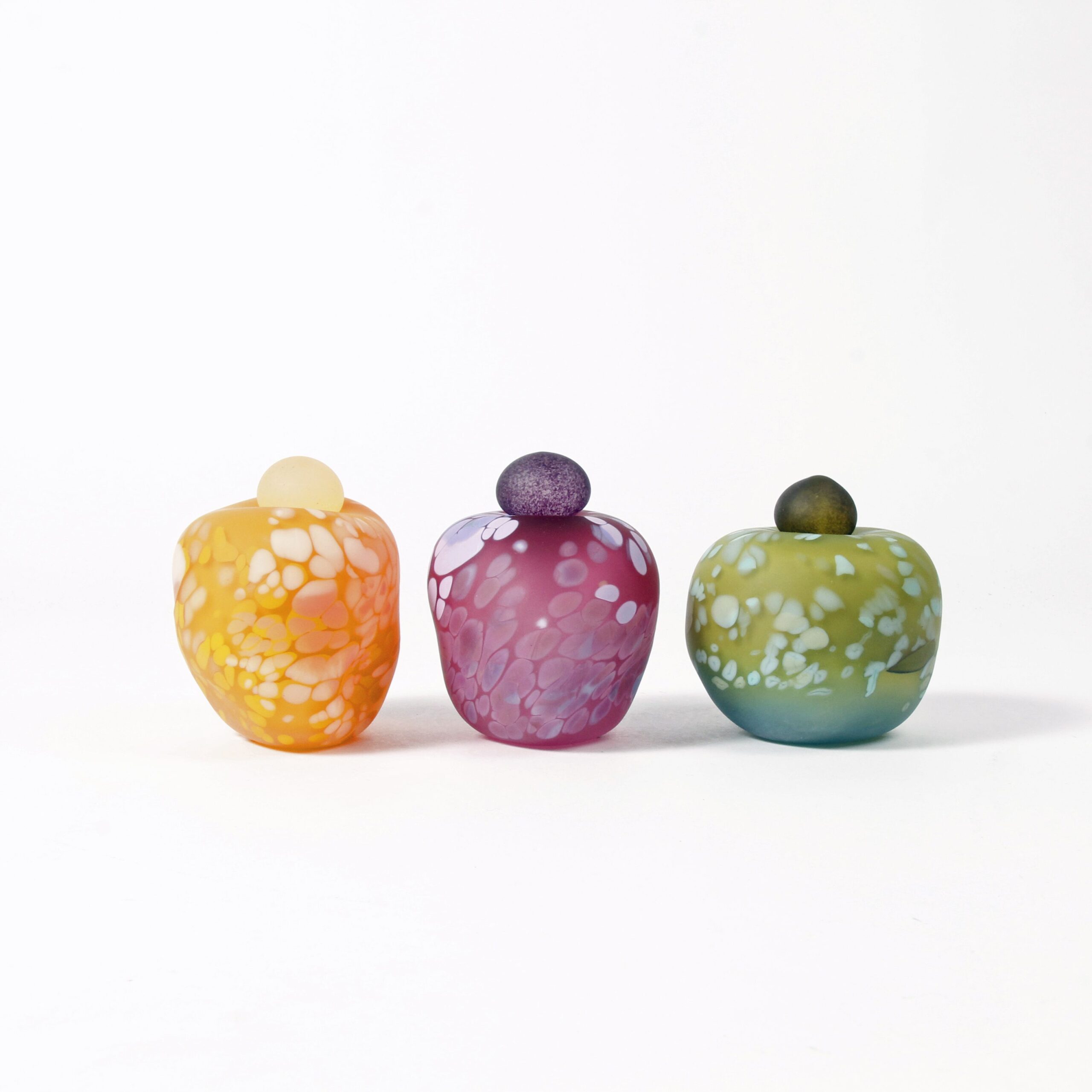 Minna Koistinen: Orange and Yellow Lidded Vessel Product Image 3 of 5