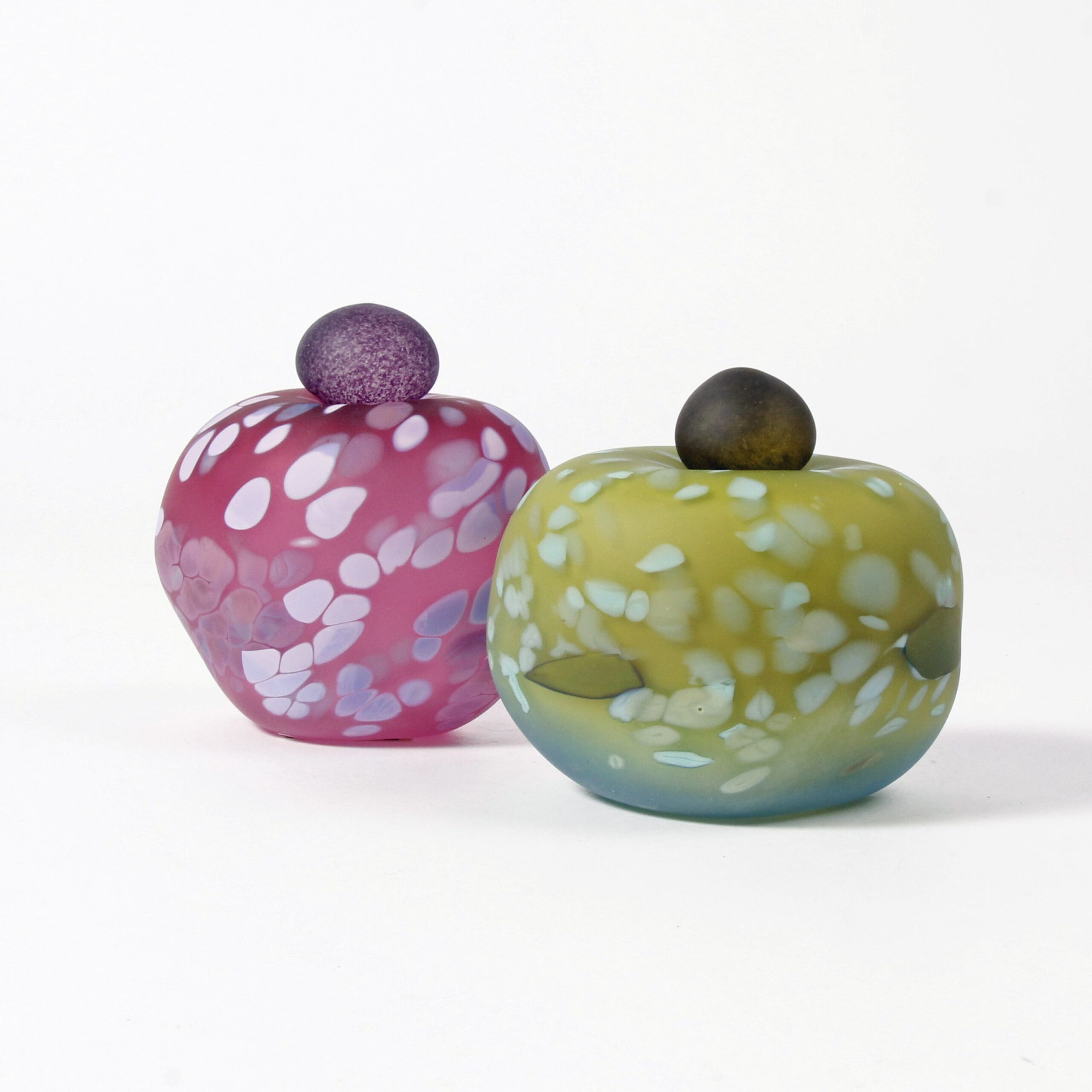 Minna Koistinen: Green and Moss Lidded Vessel Product Image 3 of 7
