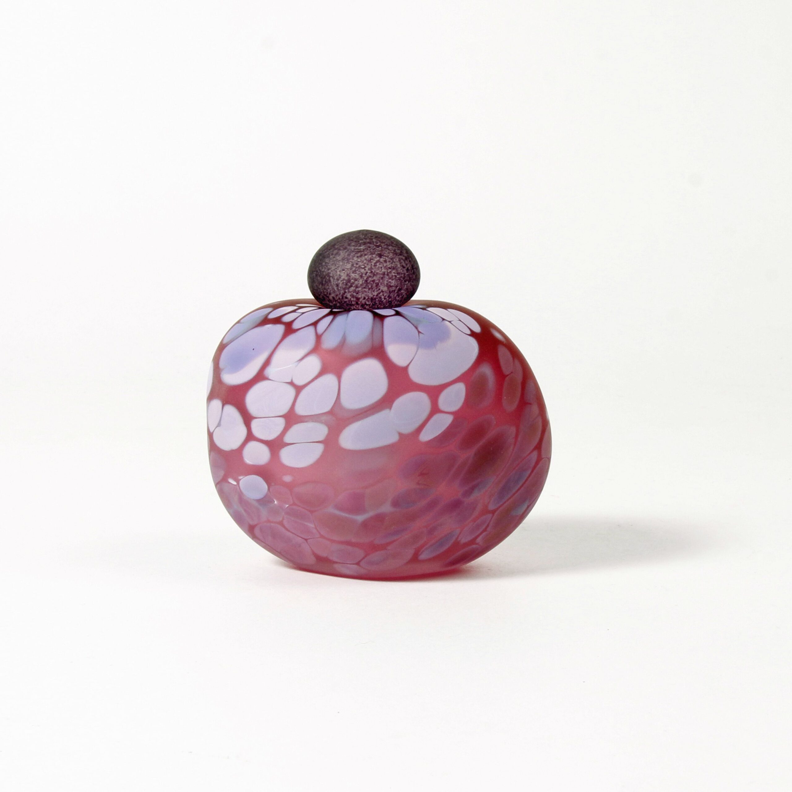 Minna Koistinen: Purple and Red Lidded Vessel Product Image 1 of 6