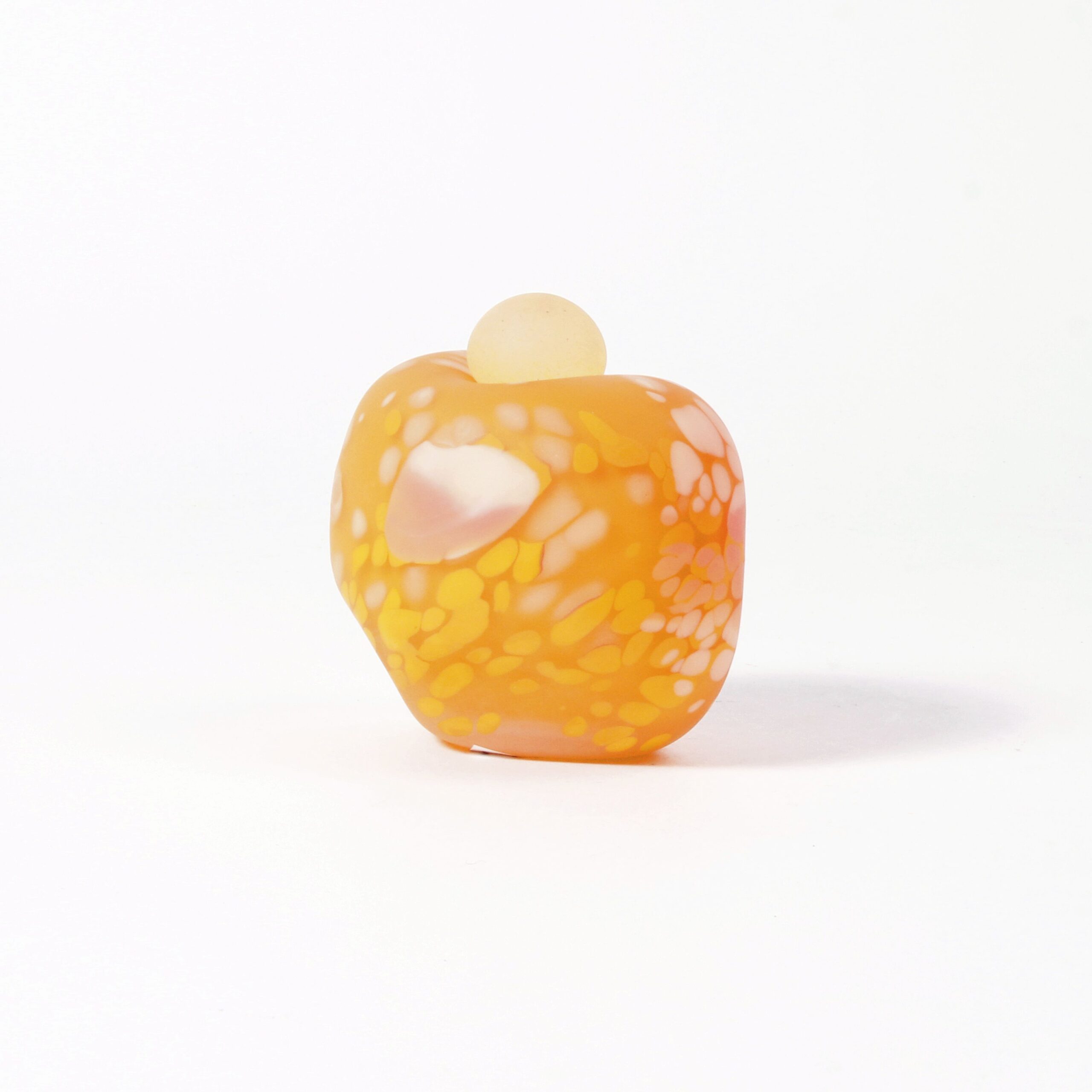 Minna Koistinen: Orange and Yellow Lidded Vessel Product Image 4 of 5