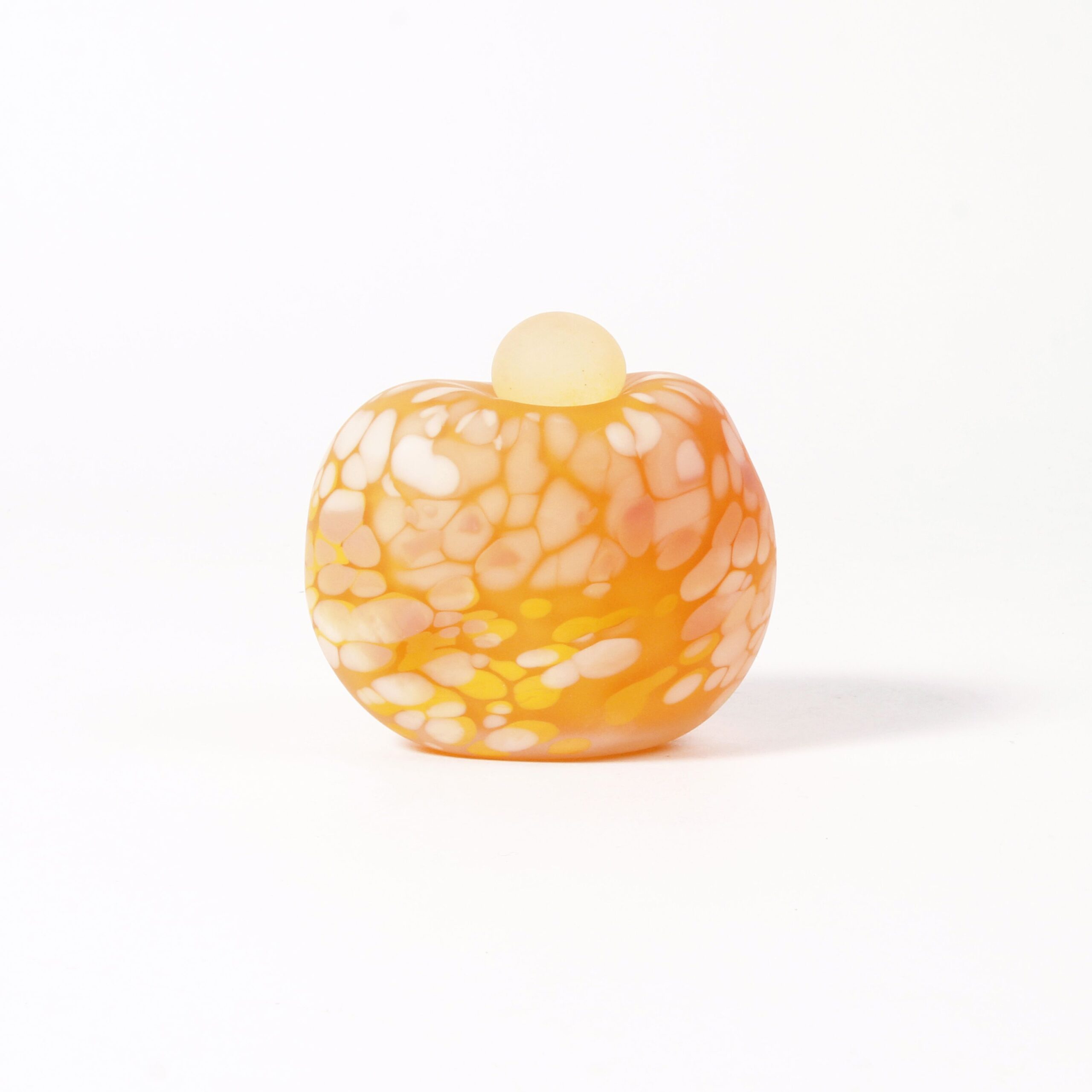 Minna Koistinen: Orange and Yellow Lidded Vessel Product Image 1 of 5