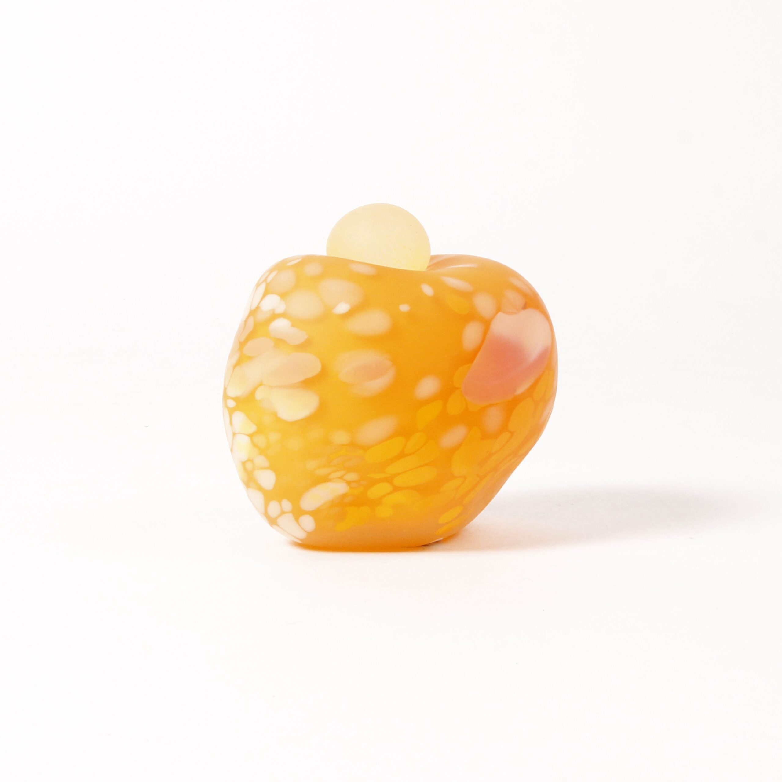 Minna Koistinen: Orange and Yellow Lidded Vessel Product Image 5 of 5