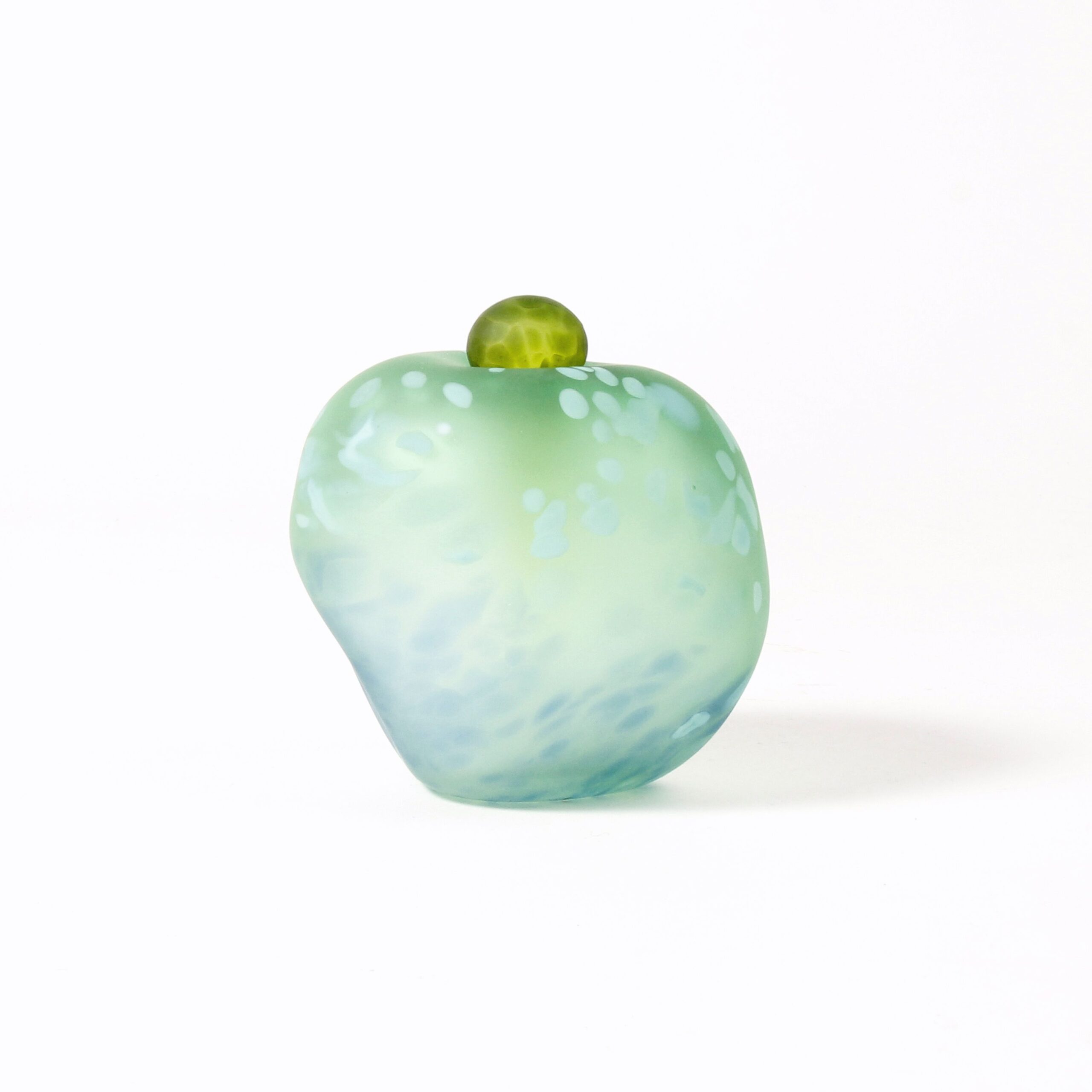 Minna Koistinen : Green and Teal Lidded Vessel Product Image 1 of 5