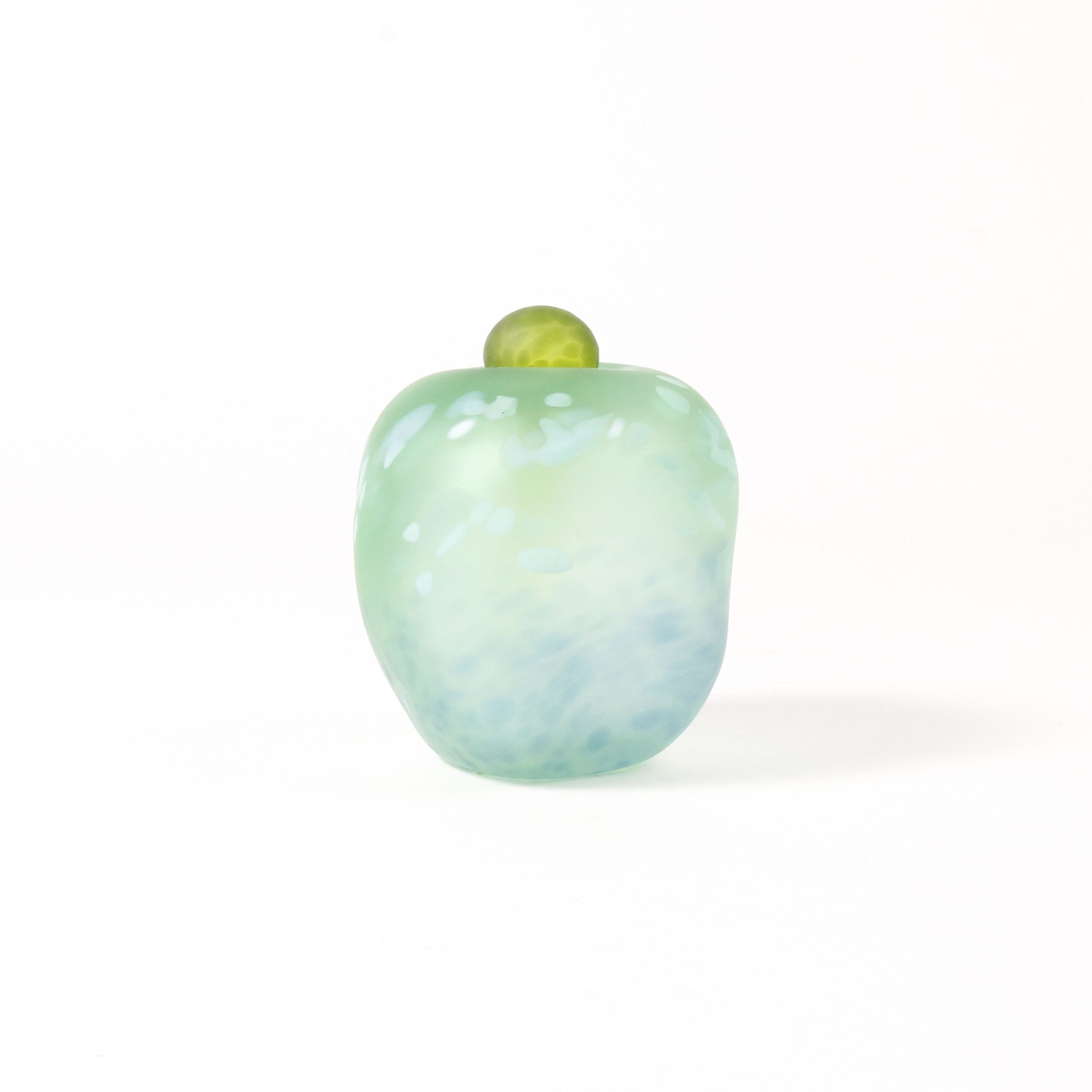 Minna Koistinen : Green and Teal Lidded Vessel Product Image 5 of 5