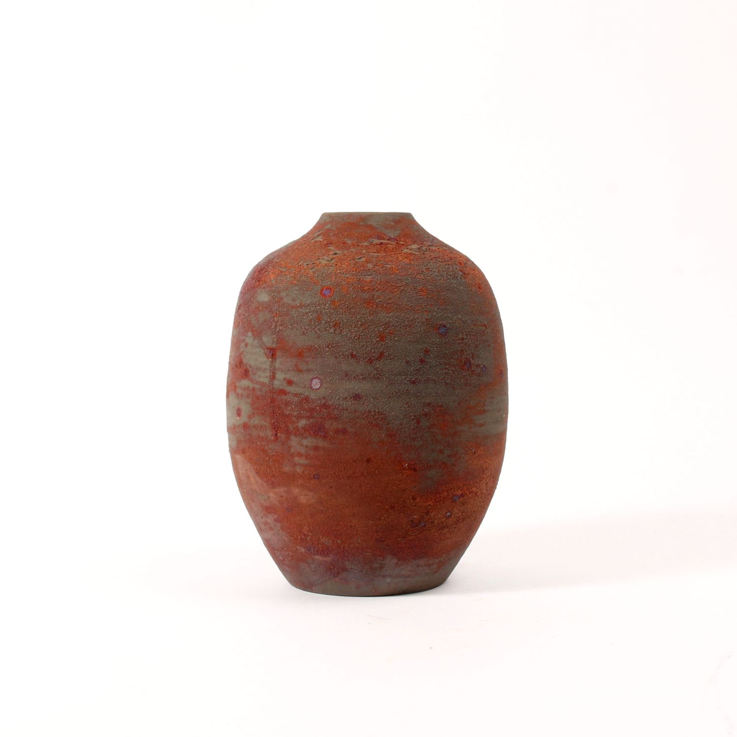 Shu-Chen Cheng: Medium Raku Vase Product Image 2 of 2