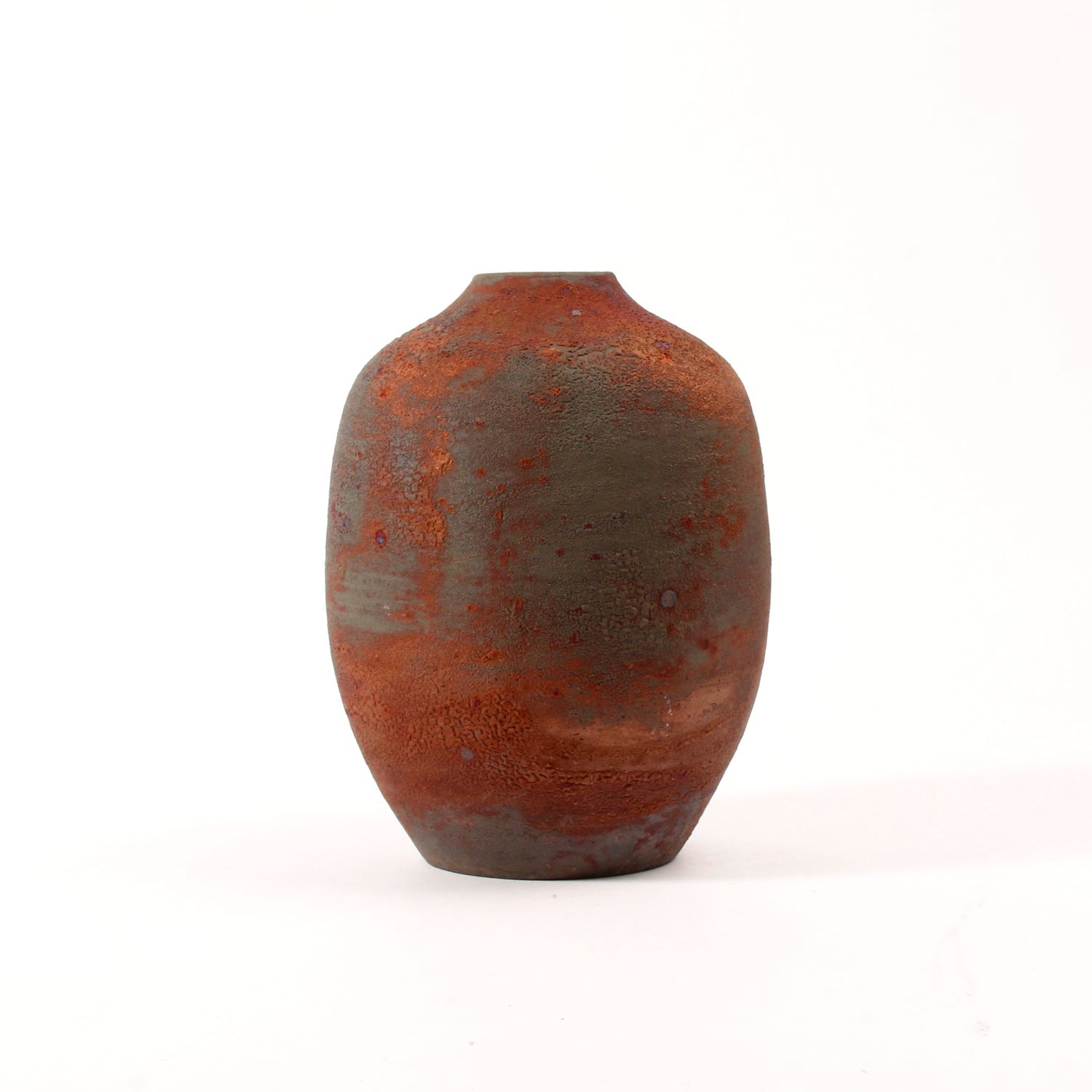 Shu-Chen Cheng: Medium Raku Vase Product Image 1 of 2