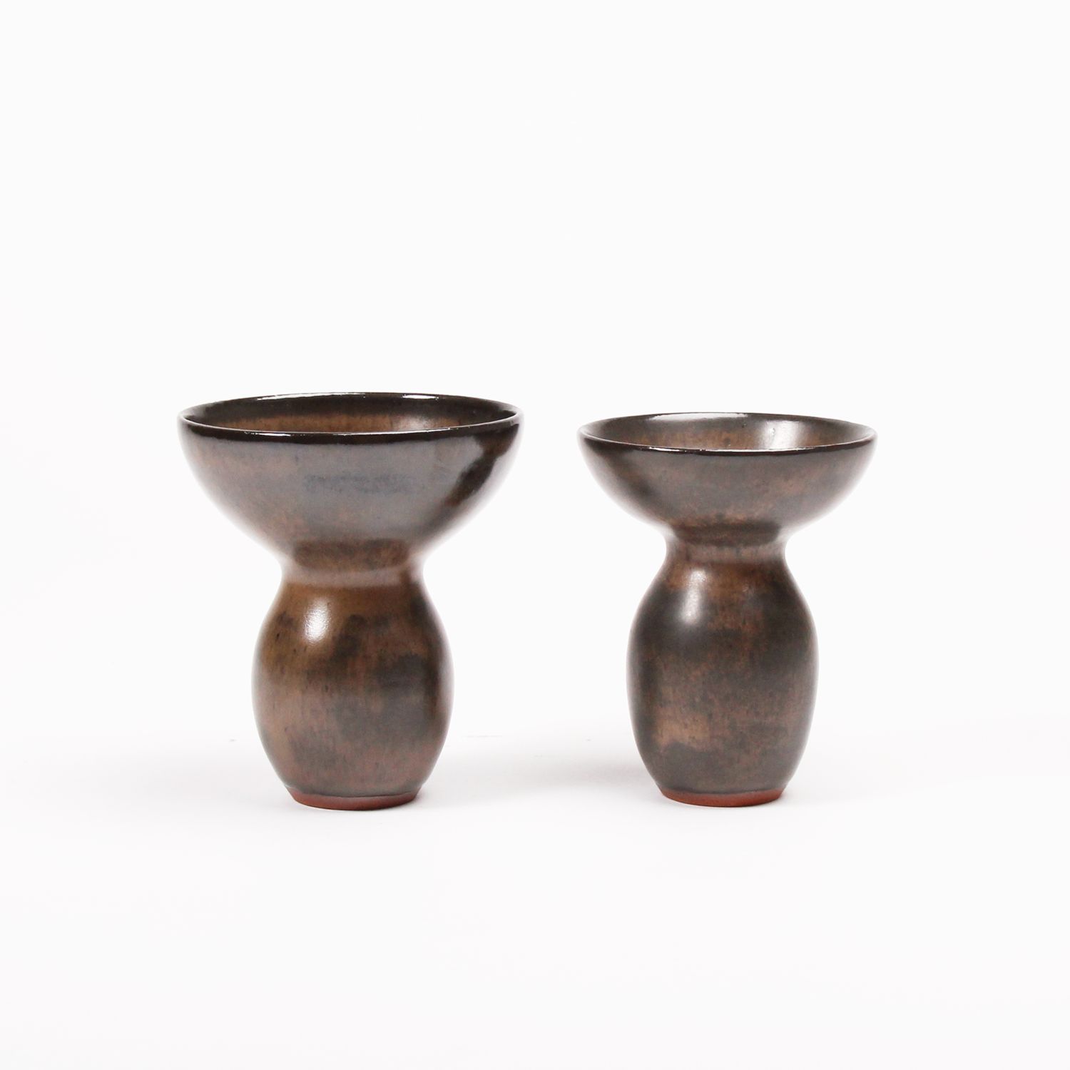 Carly Waito: Flared Vase in Espresso Glaze Product Image 3 of 4