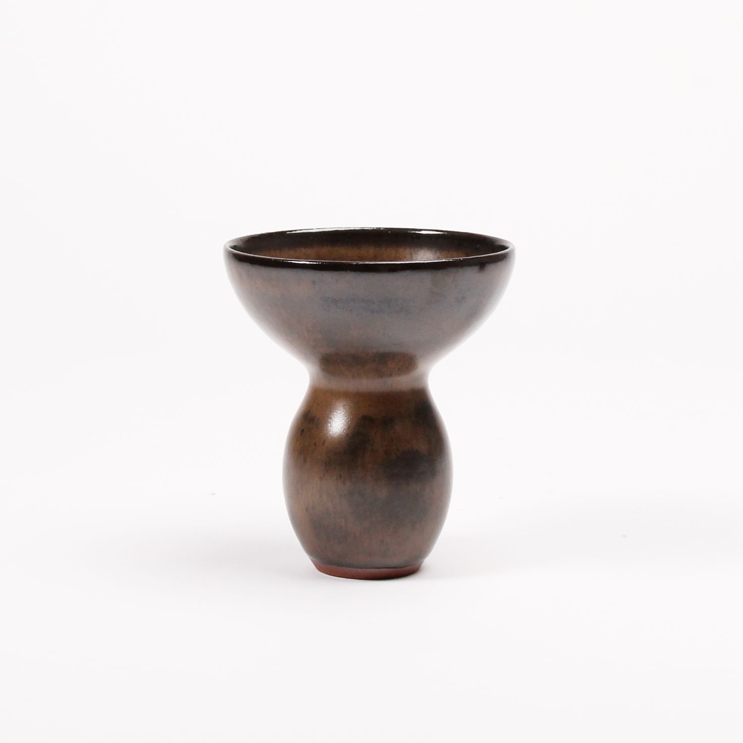 Carly Waito: Flared Vase in Espresso Glaze Product Image 2 of 4