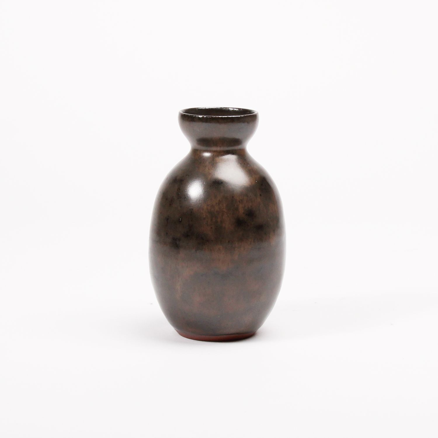 Carly Waito: Oval Vase in Espresso Glaze Product Image 1 of 3