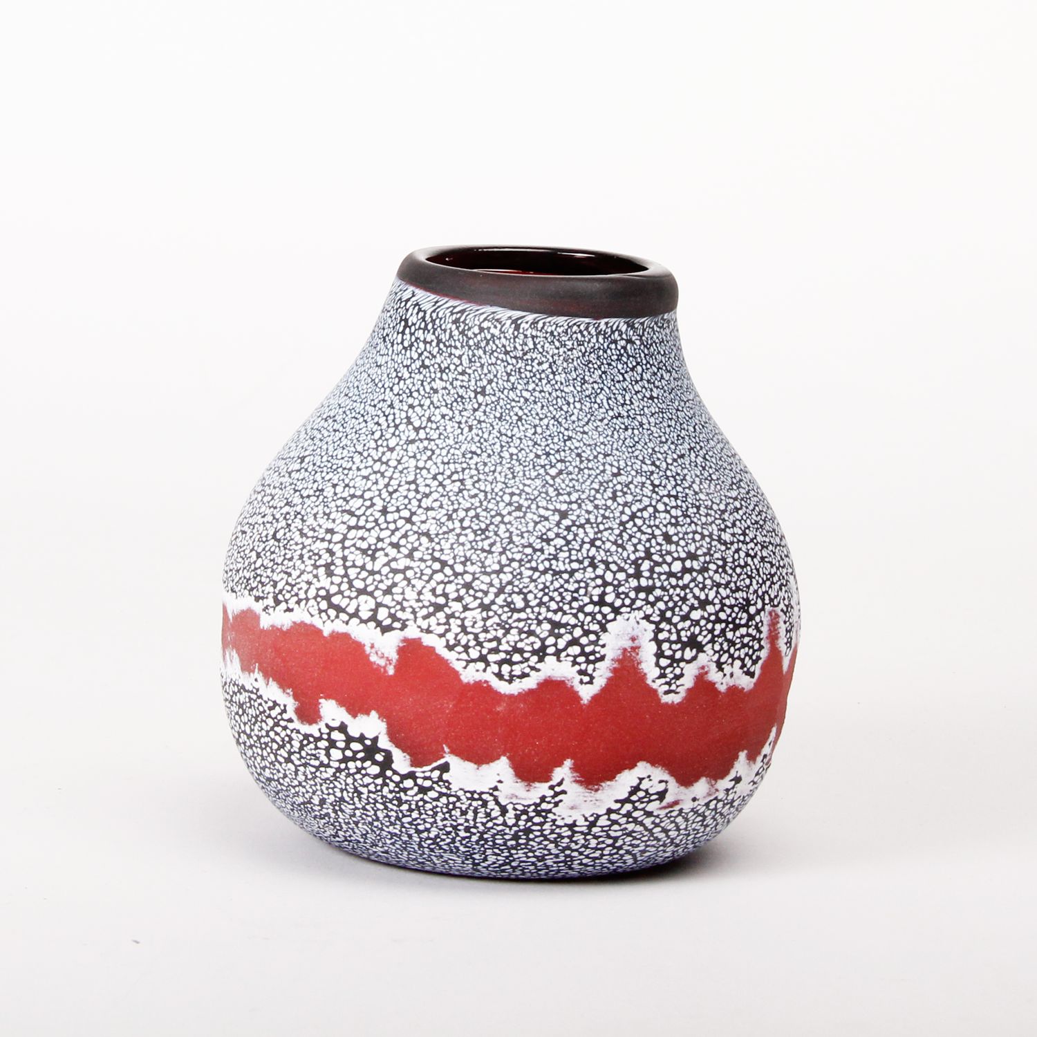 Nadira Narine: Short Maroon Vase Product Image 1 of 3