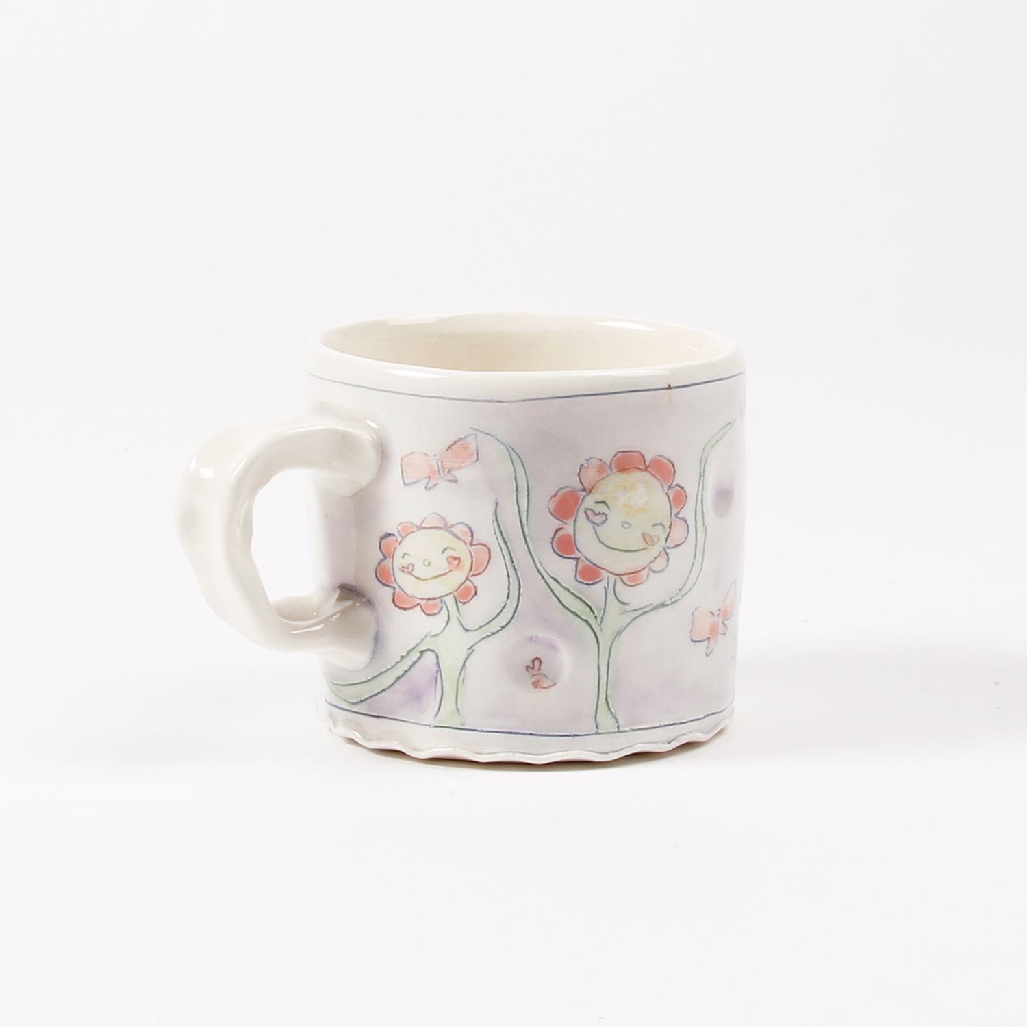 Kirsti Smith: Purple Flower Mug Product Image 1 of 3