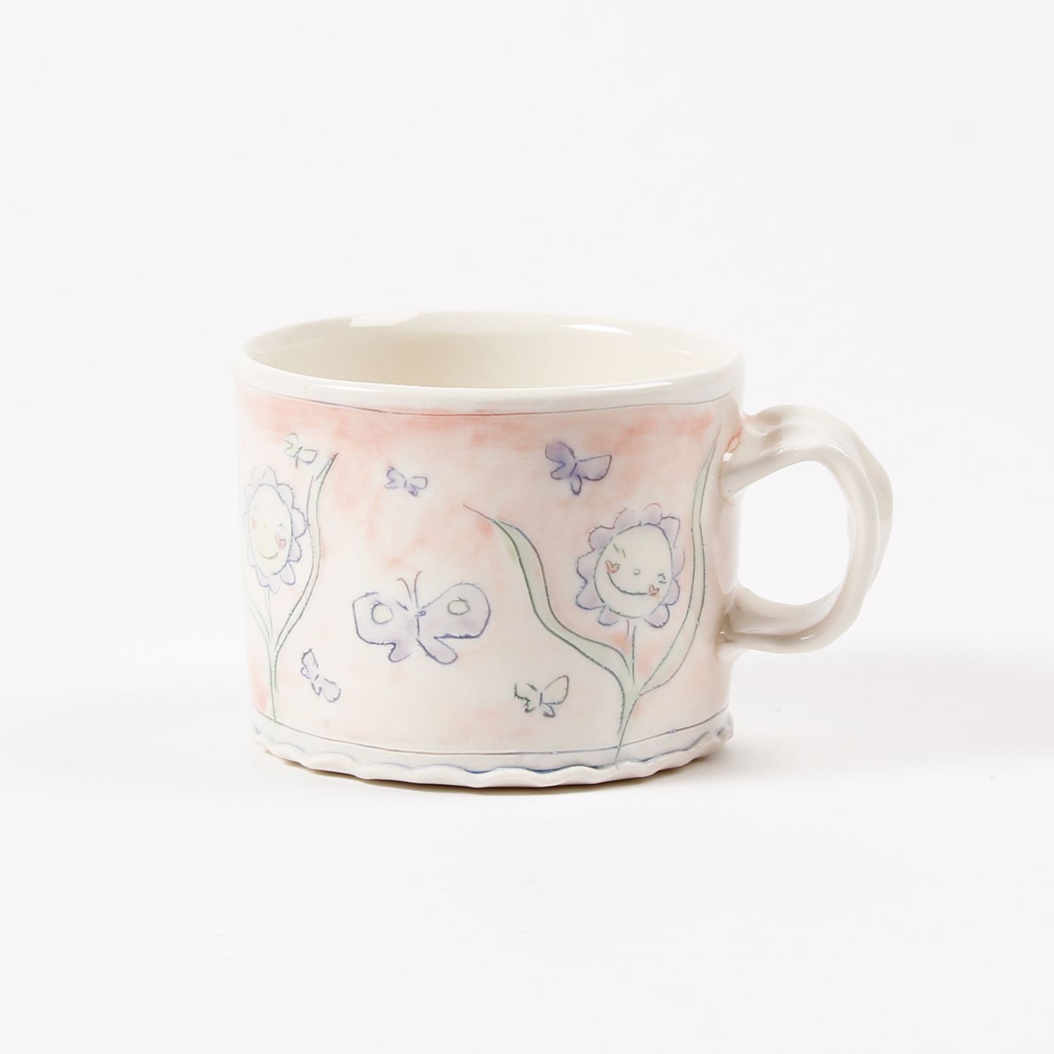 Kirsti Smith: Pink Flower Mug Product Image 1 of 4