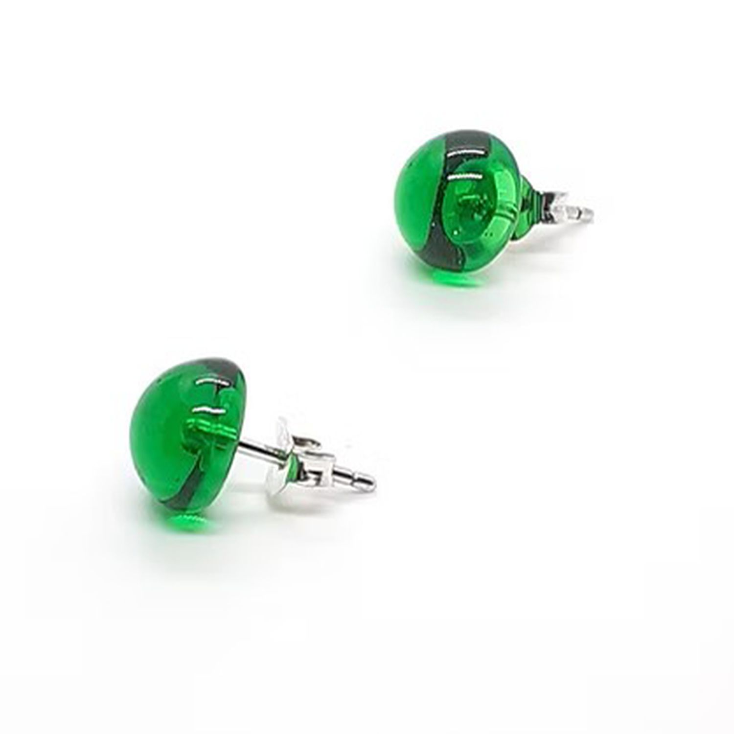 Nadia Tasci: Stud Earrings – Emerald Product Image 1 of 1