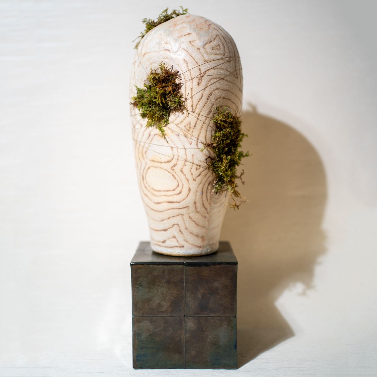 Queenie Xu: Medium Sculpture with Moss Product Image 1 of 2