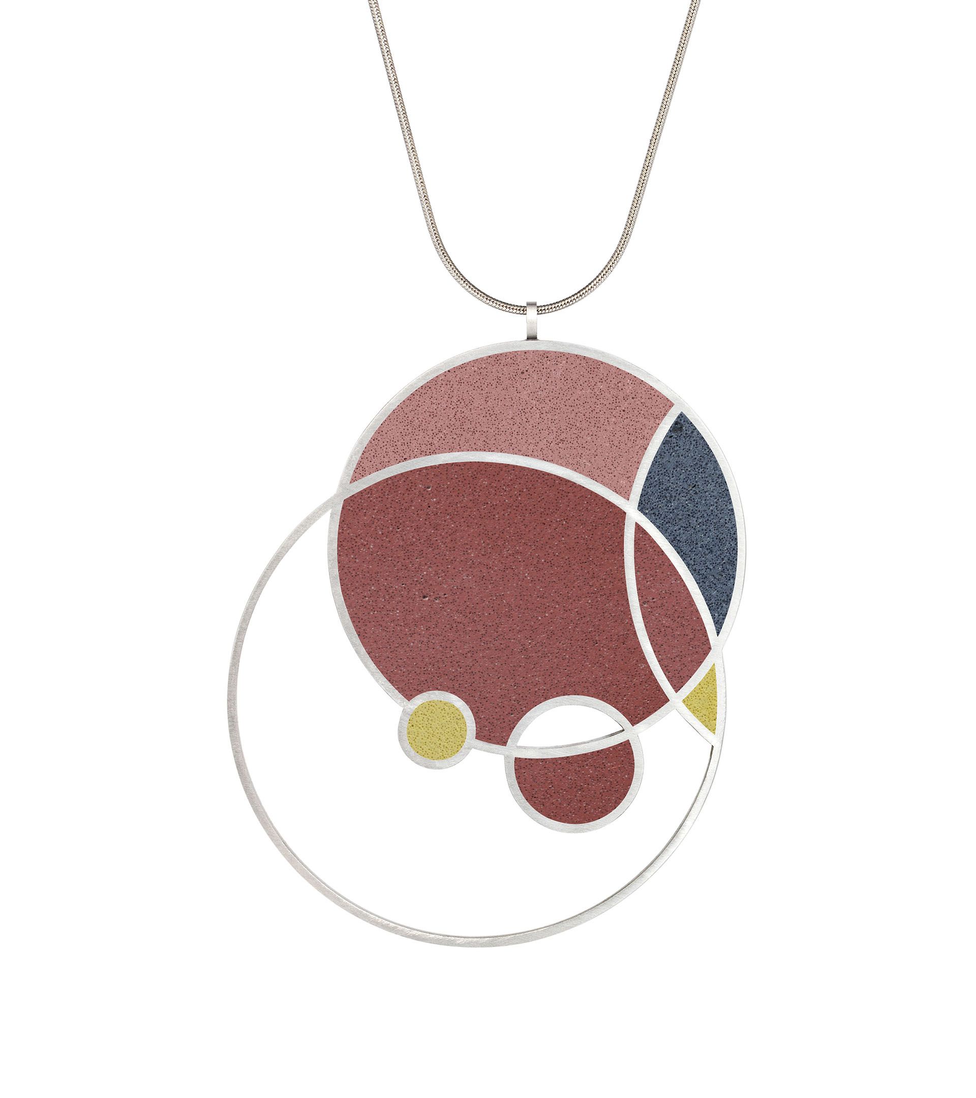 Konzuk: March Balloons Medium Necklace in Taliesin Red Colourway Product Image 1 of 1