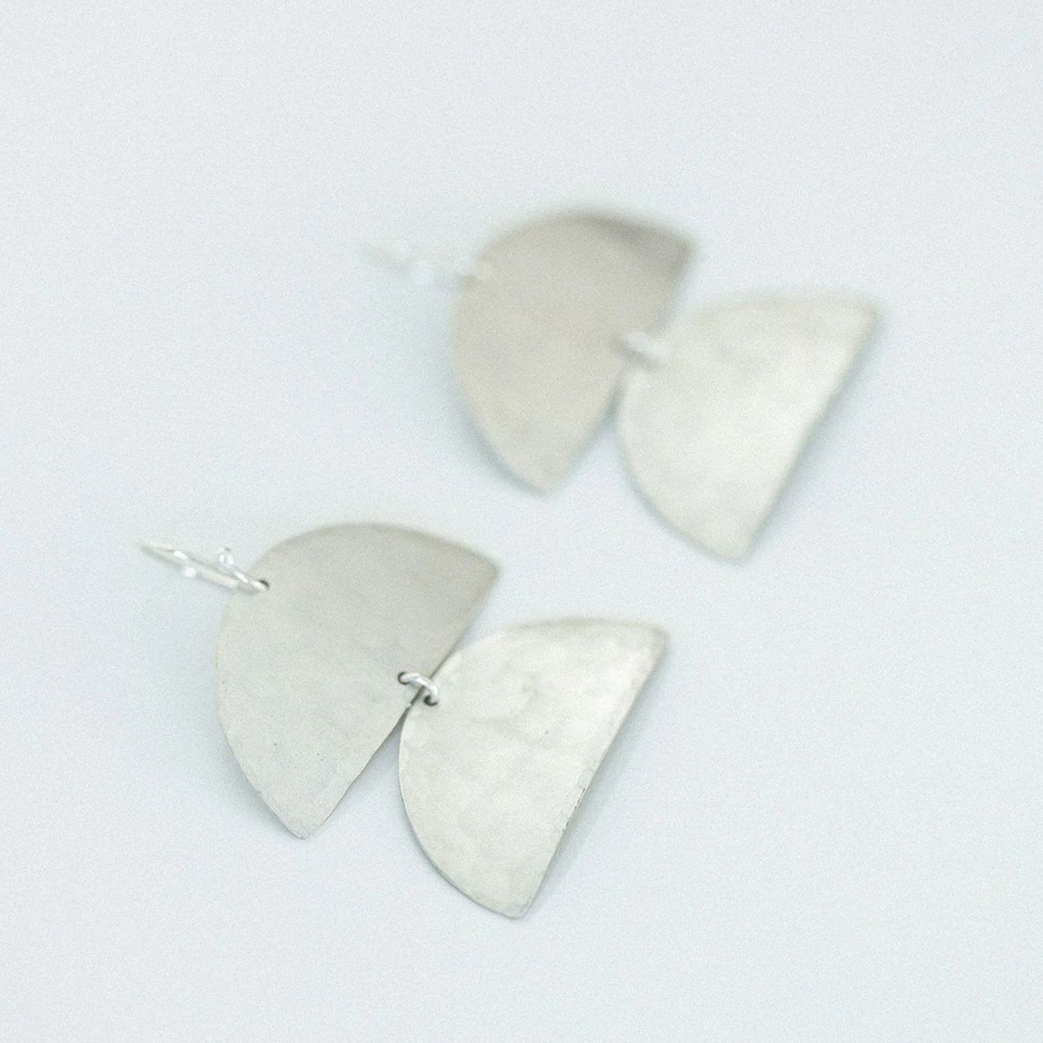 Enarmoured Jordan Clarke: CataPillar Mini Silver Earrings Product Image 1 of 2