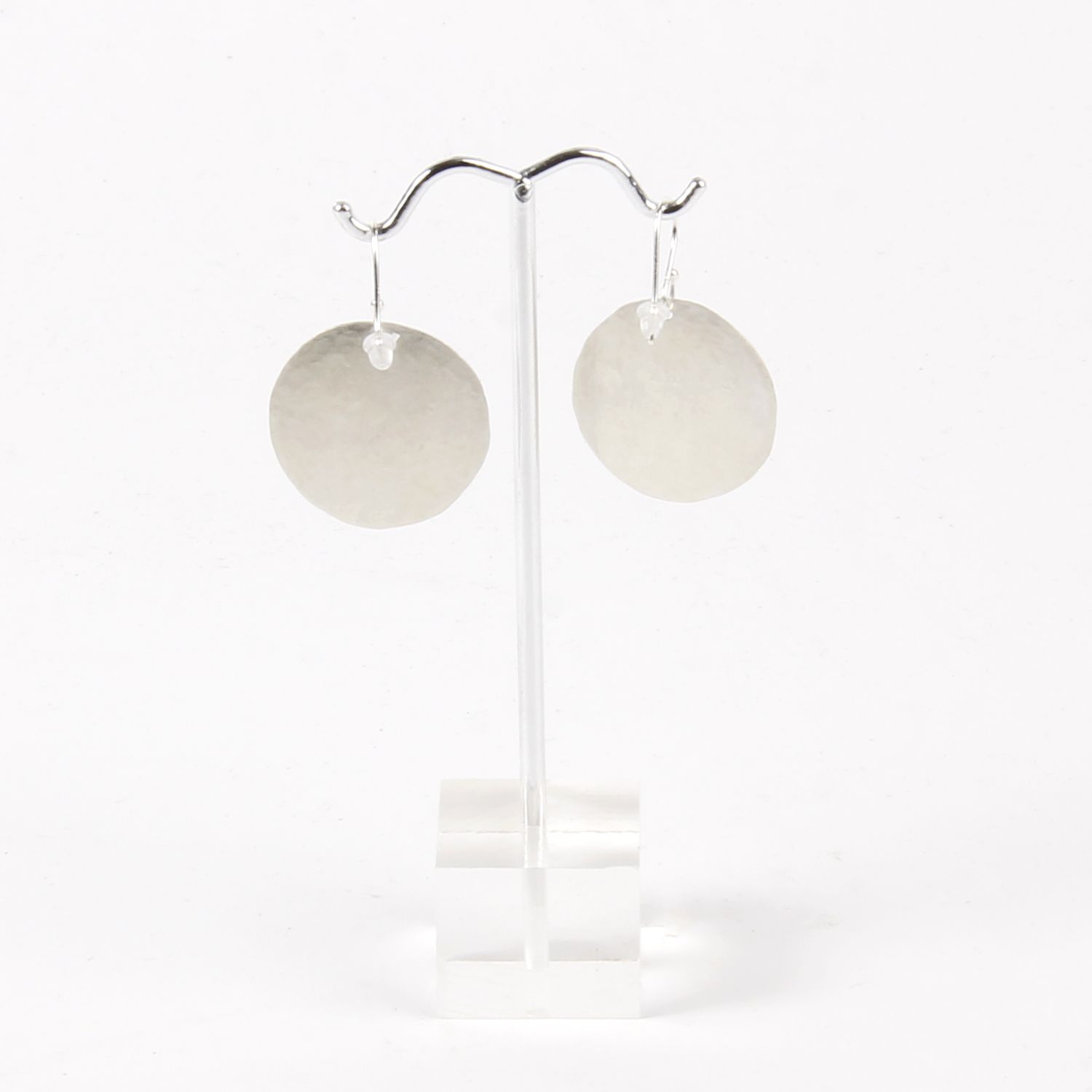 Enarmoured Jordan Clarke: Disc Silver Earrings Product Image 2 of 2