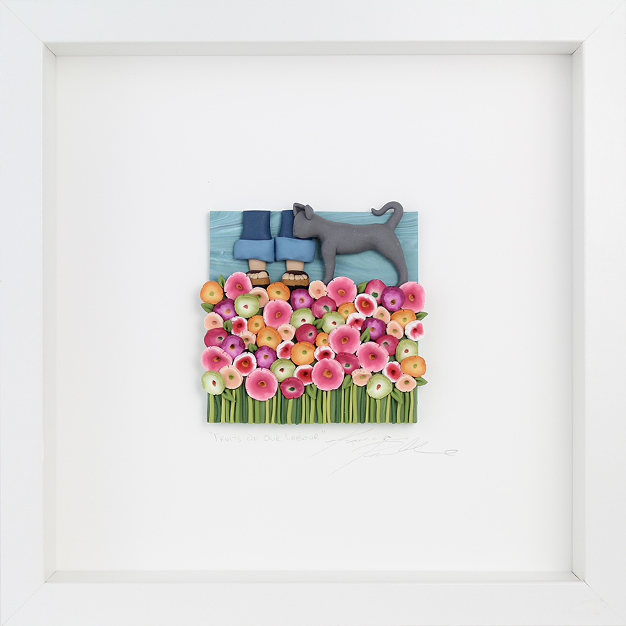 Subtle Details: “Fruits of Our Labour” Framed Sculpture Product Image 1 of 1