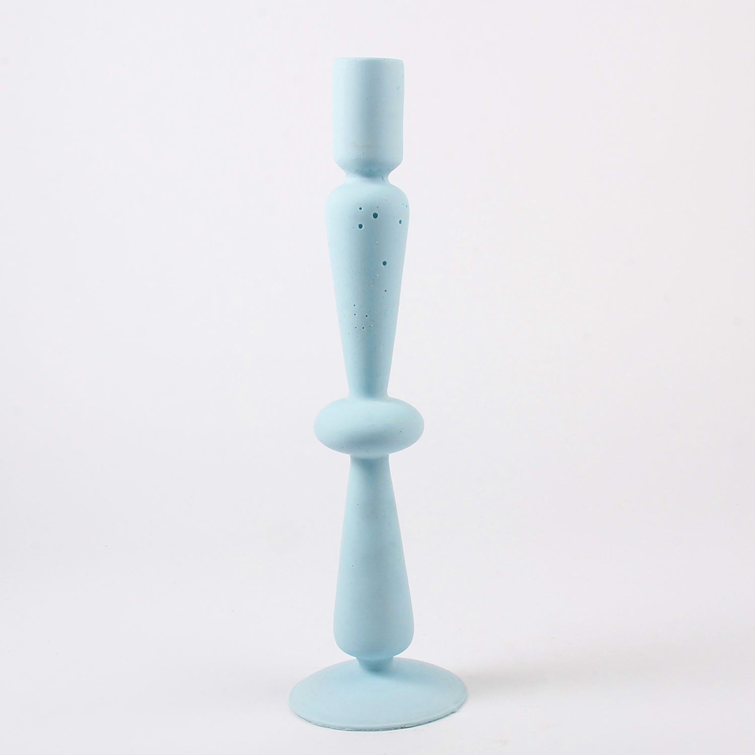 Dconstruct: Jesmonite Candlesticks in Sky Blue Product Image 1 of 1