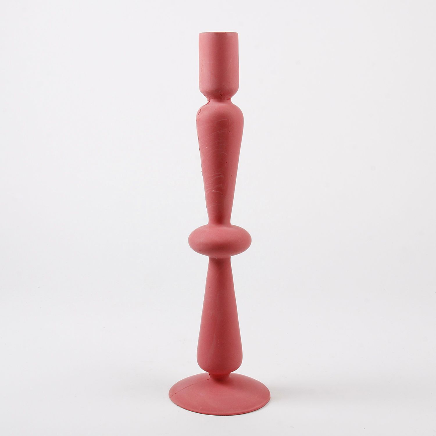 Dconstruct- Jesmonite Candlesticks in Blush Red Product Image 1 of 1