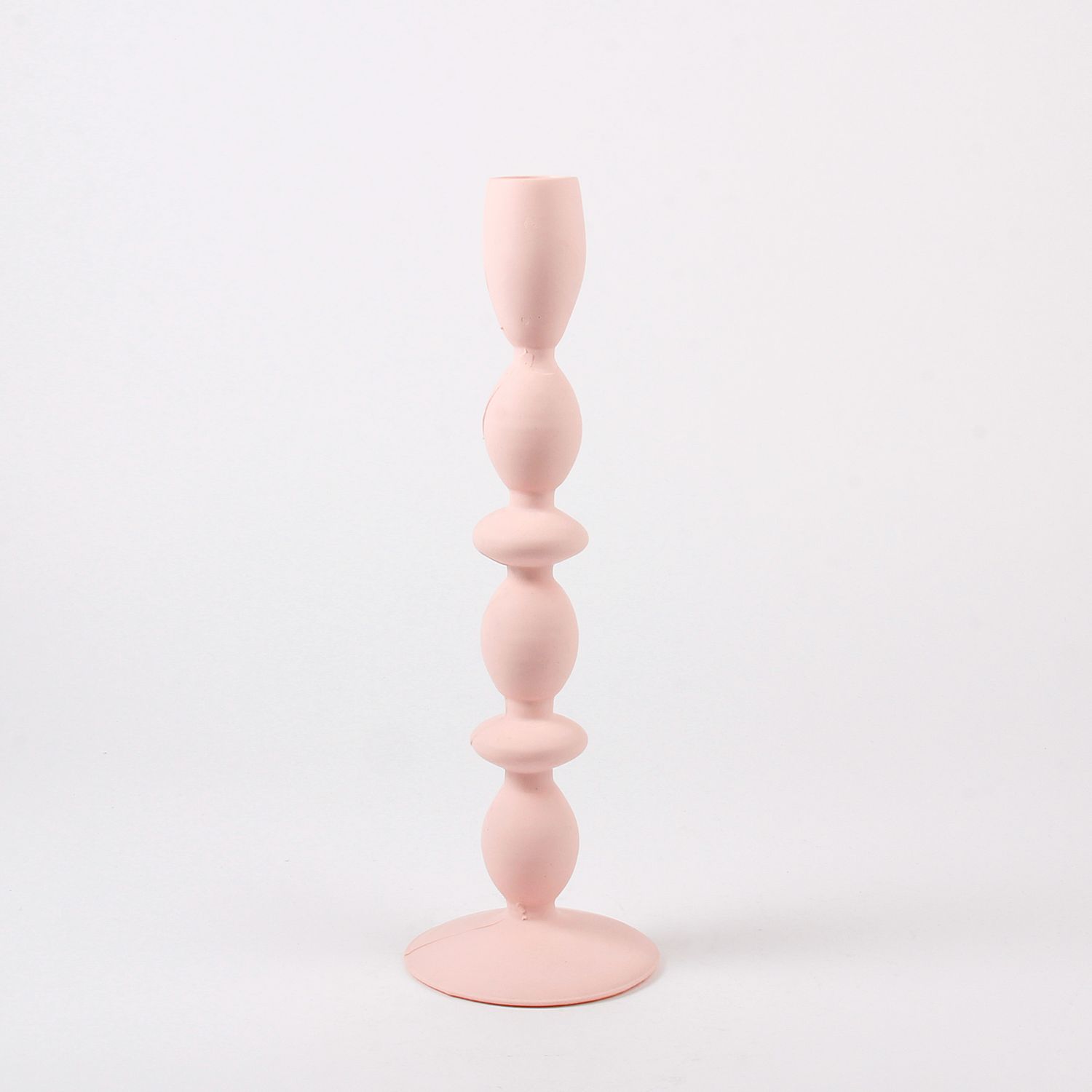 Dconstruct: Jesmonite Candlesticks in Dusty Pink II Product Image 1 of 2