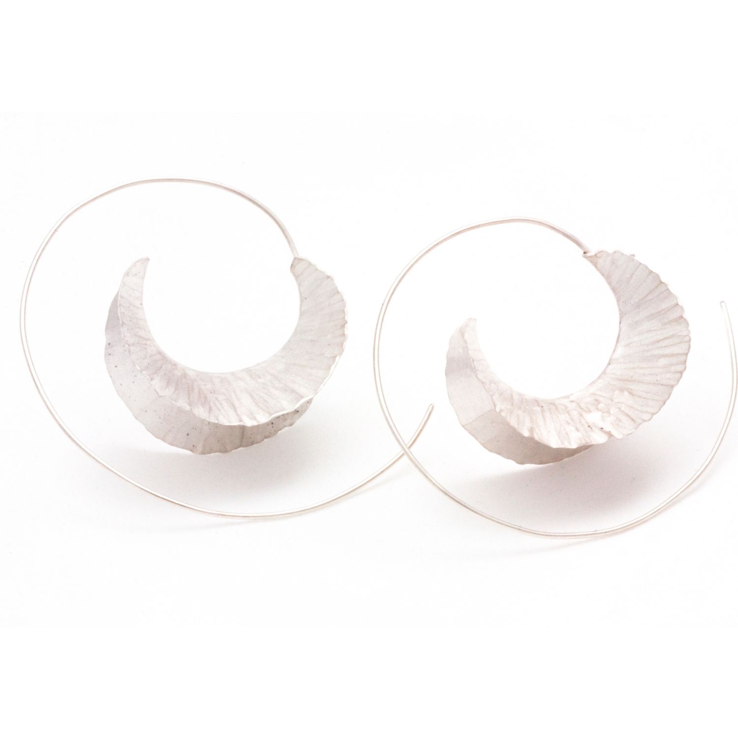 Claudine Moncion: Small Forge Earrings – Silver Product Image 1 of 1