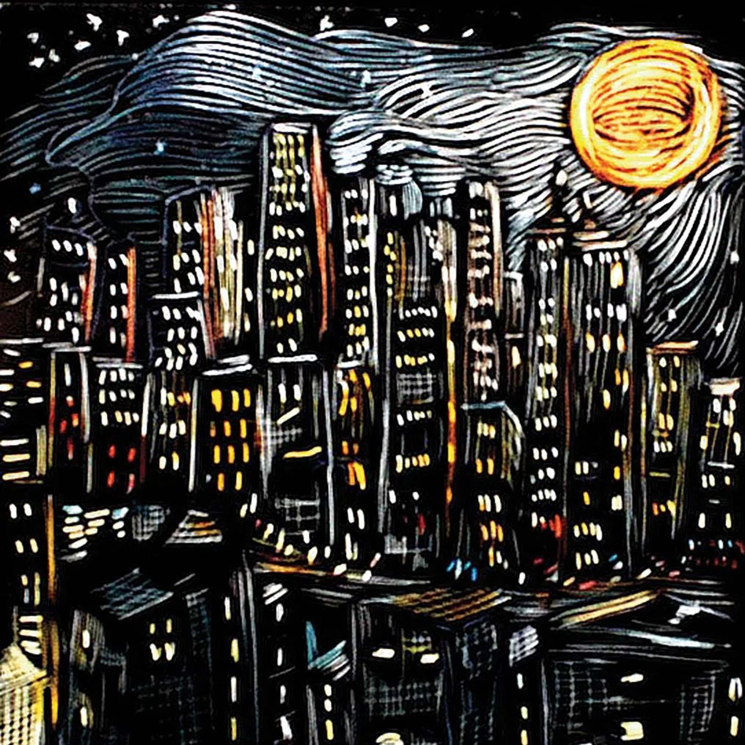 Lisa Martini-Dunk: Notecard – City Moon Product Image 1 of 1