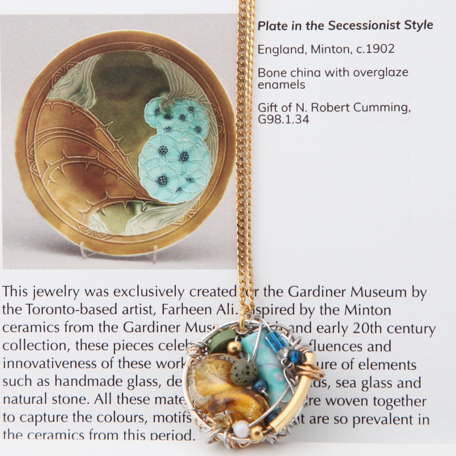 Farheen Ali: Secessionist Plate Necklace Product Image 3 of 3