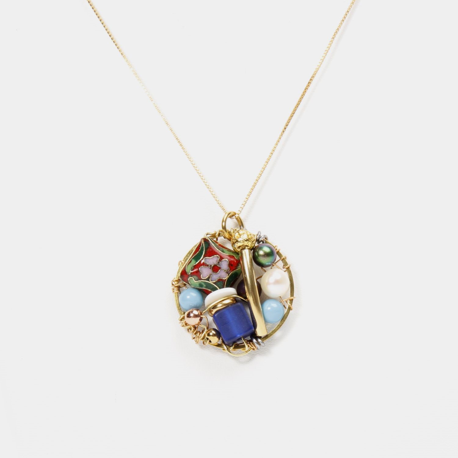 Farheen Ali: Moon Flask Necklace Product Image 2 of 3