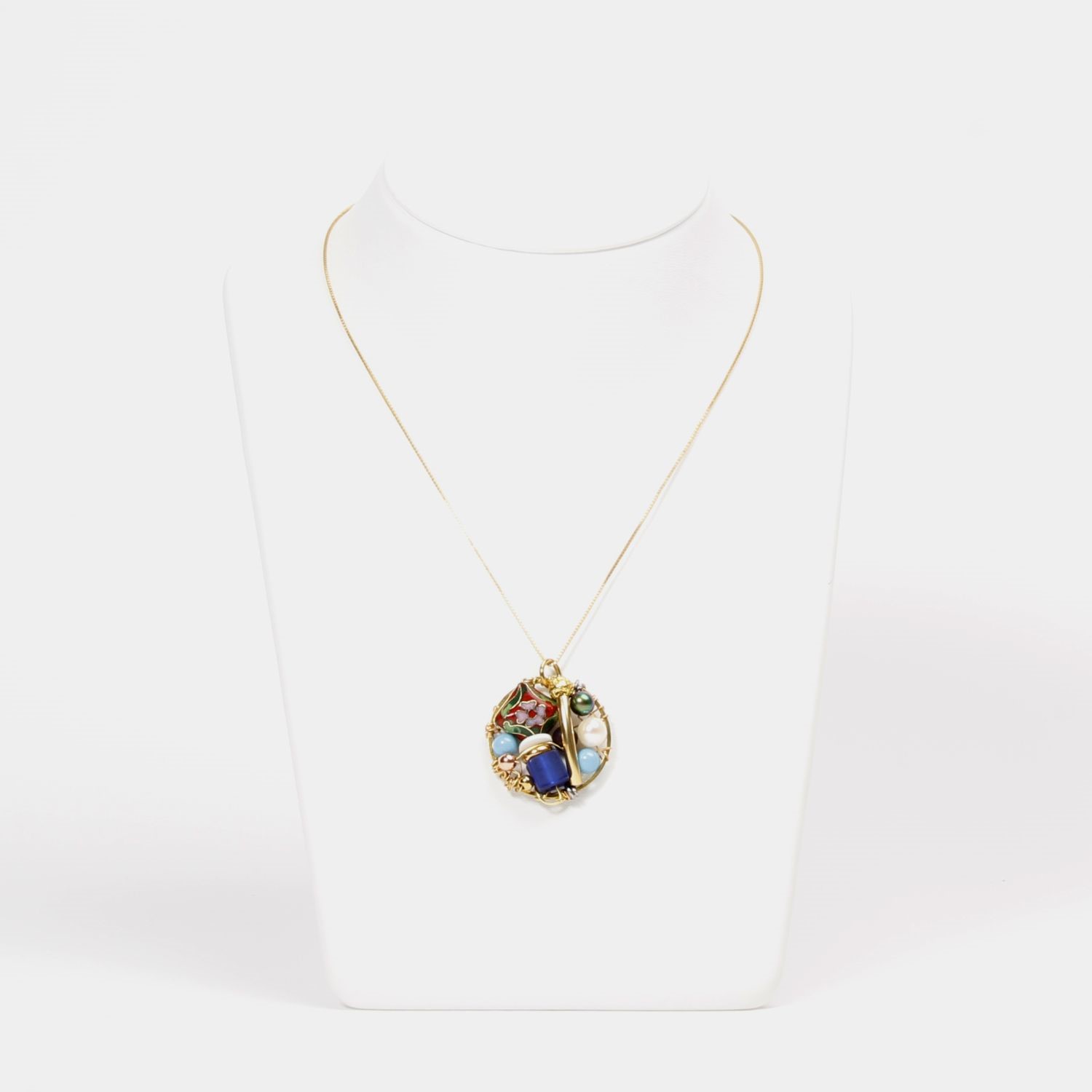 Farheen Ali: Moon Flask Necklace Product Image 1 of 3