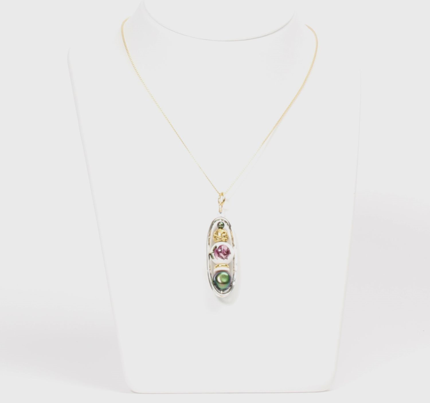 Farheen Ali: Rose Vase Necklace Product Image 1 of 2