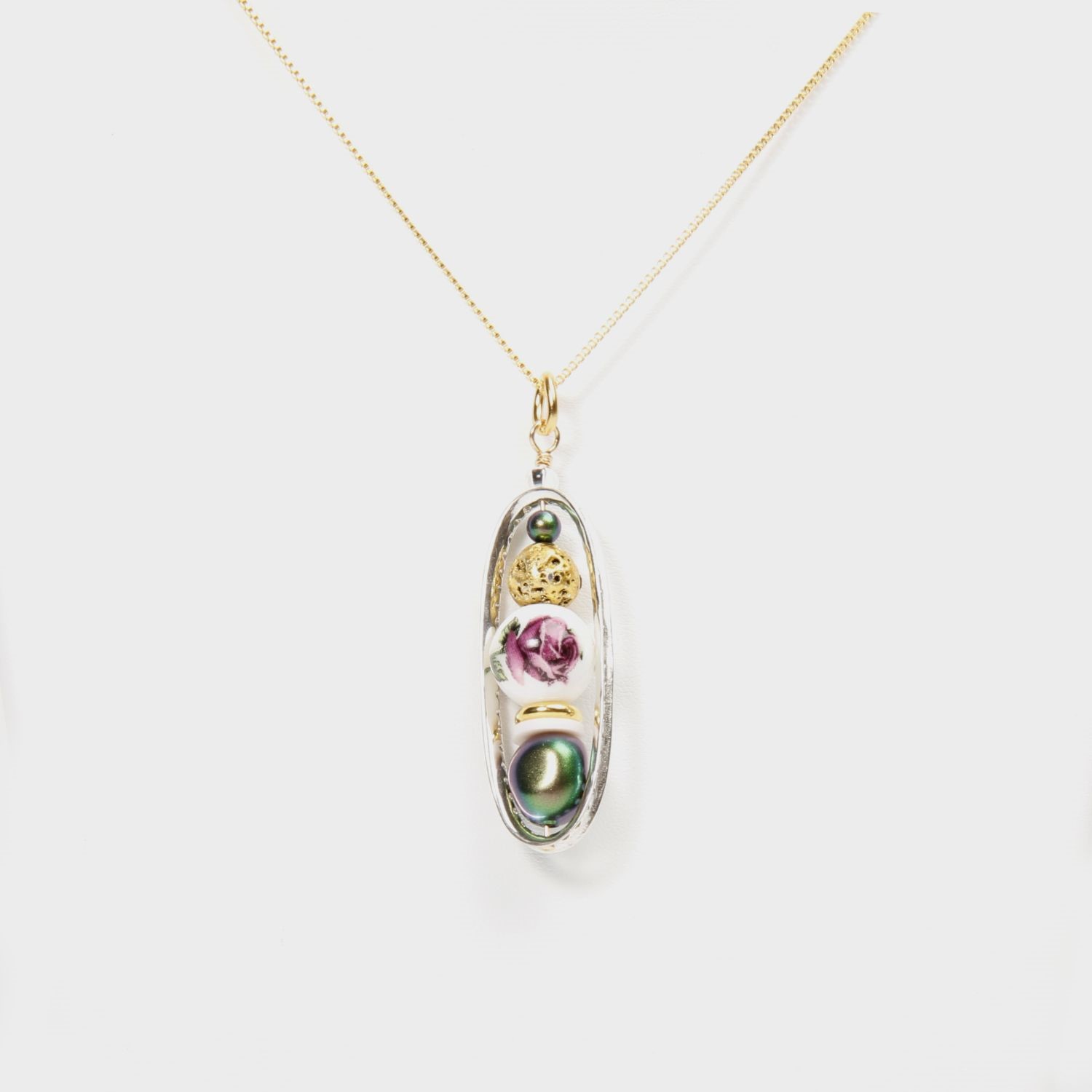 Farheen Ali: Rose Vase Necklace Product Image 2 of 2