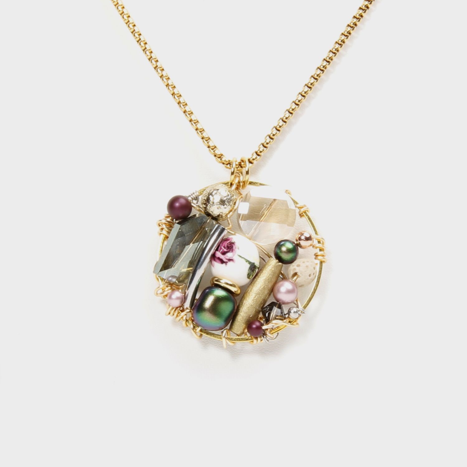 Farheen Ali: Large Statement Porcelain Necklace Product Image 2 of 2