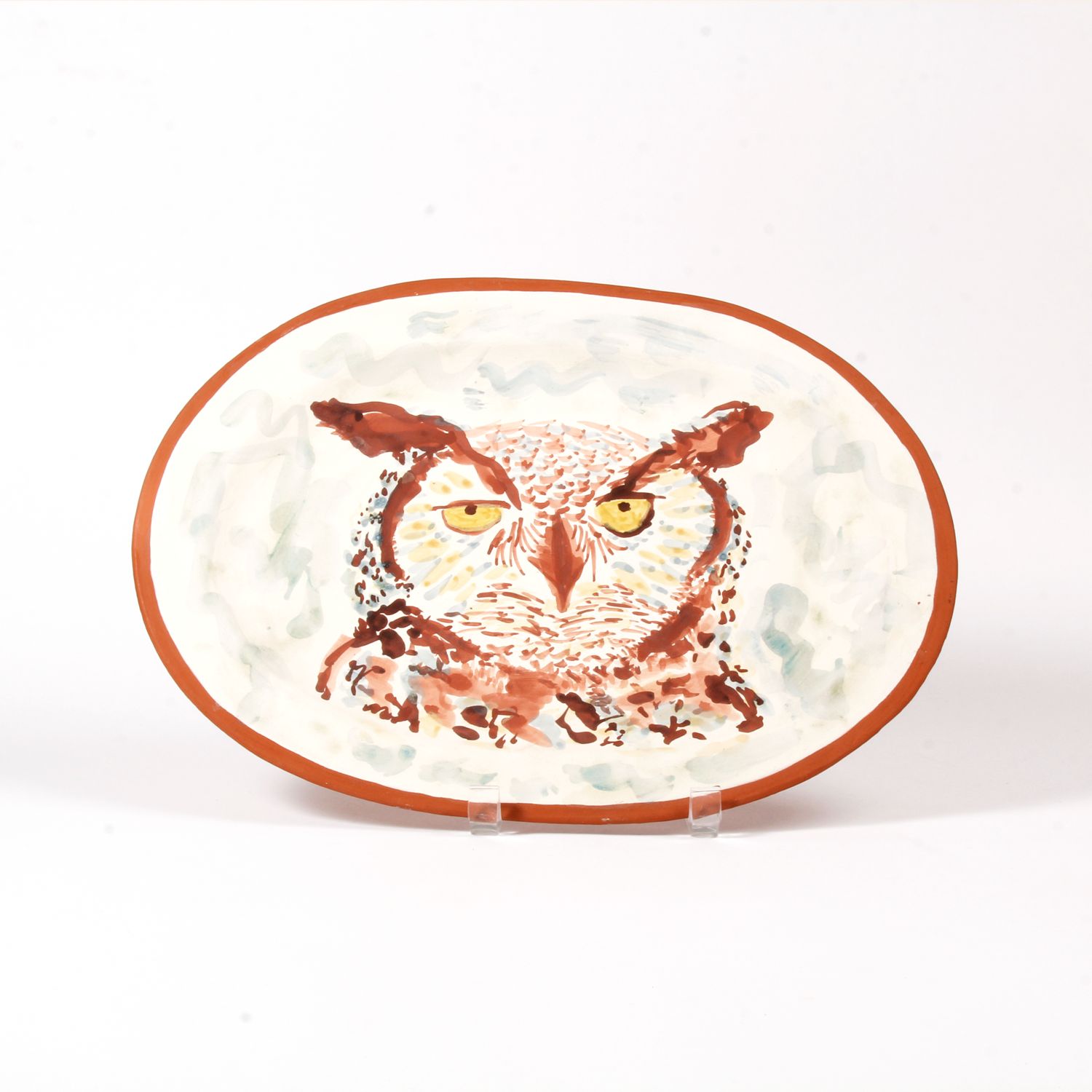 Kathy Kranias: Owl Plate Product Image 1 of 2