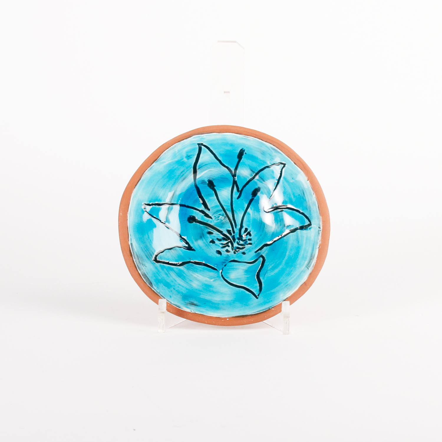 Kathy Kranias: Round Lily Plate Product Image 1 of 1