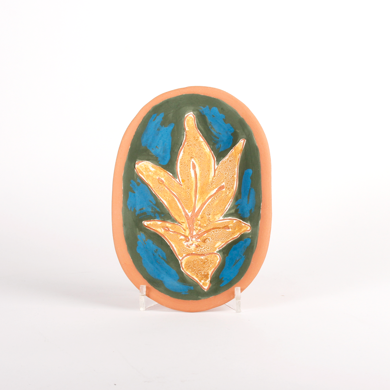 Kathy Kranias: Oval Lily Plate Product Image 1 of 1